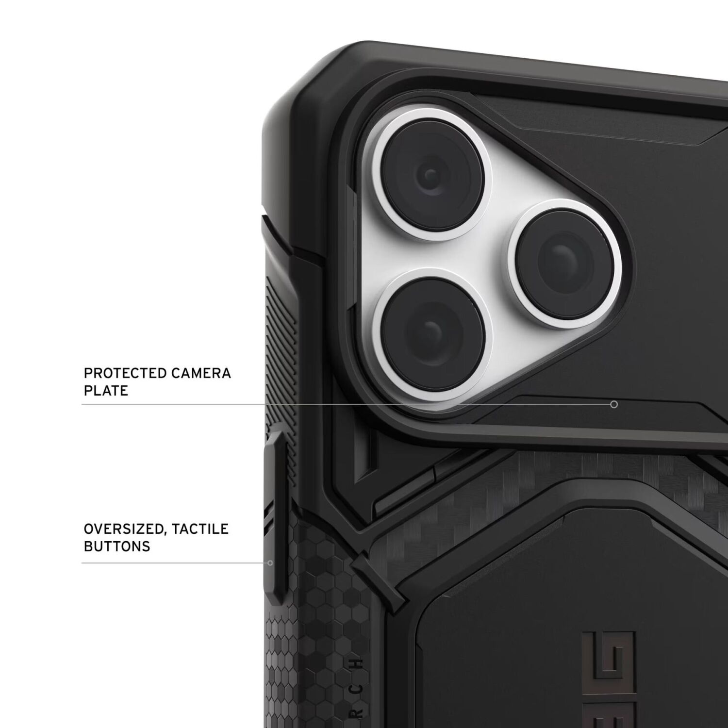 Защитный чехол URBAN ARMOR GEAR Monarch Pro MagSafe для iPhone 18 Pro Max (114568113636) - Titanium. Фото 8 Защитный чехол URBAN ARMOR GEAR Monarch Pro MagSafe для iPhone 18 Pro Max (114568113636) - Titanium (440314H). Фото 8 из 15