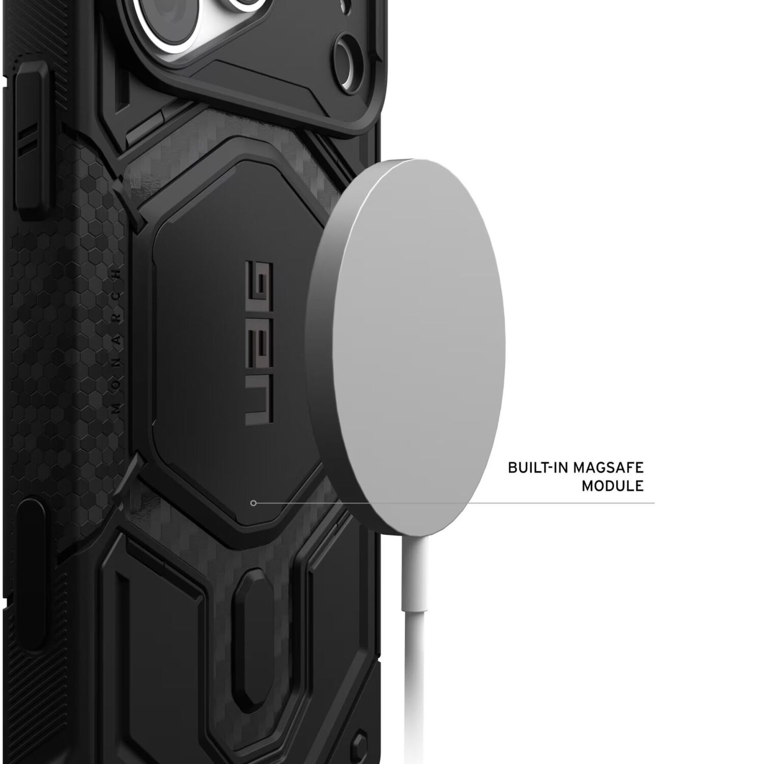 Защитный чехол URBAN ARMOR GEAR Monarch Pro MagSafe для iPhone 18 Pro Max (114568113636) - Titanium. Фото 7 Защитный чехол URBAN ARMOR GEAR Monarch Pro MagSafe для iPhone 18 Pro Max (114568113636) - Titanium (440314H). Фото 7 из 15