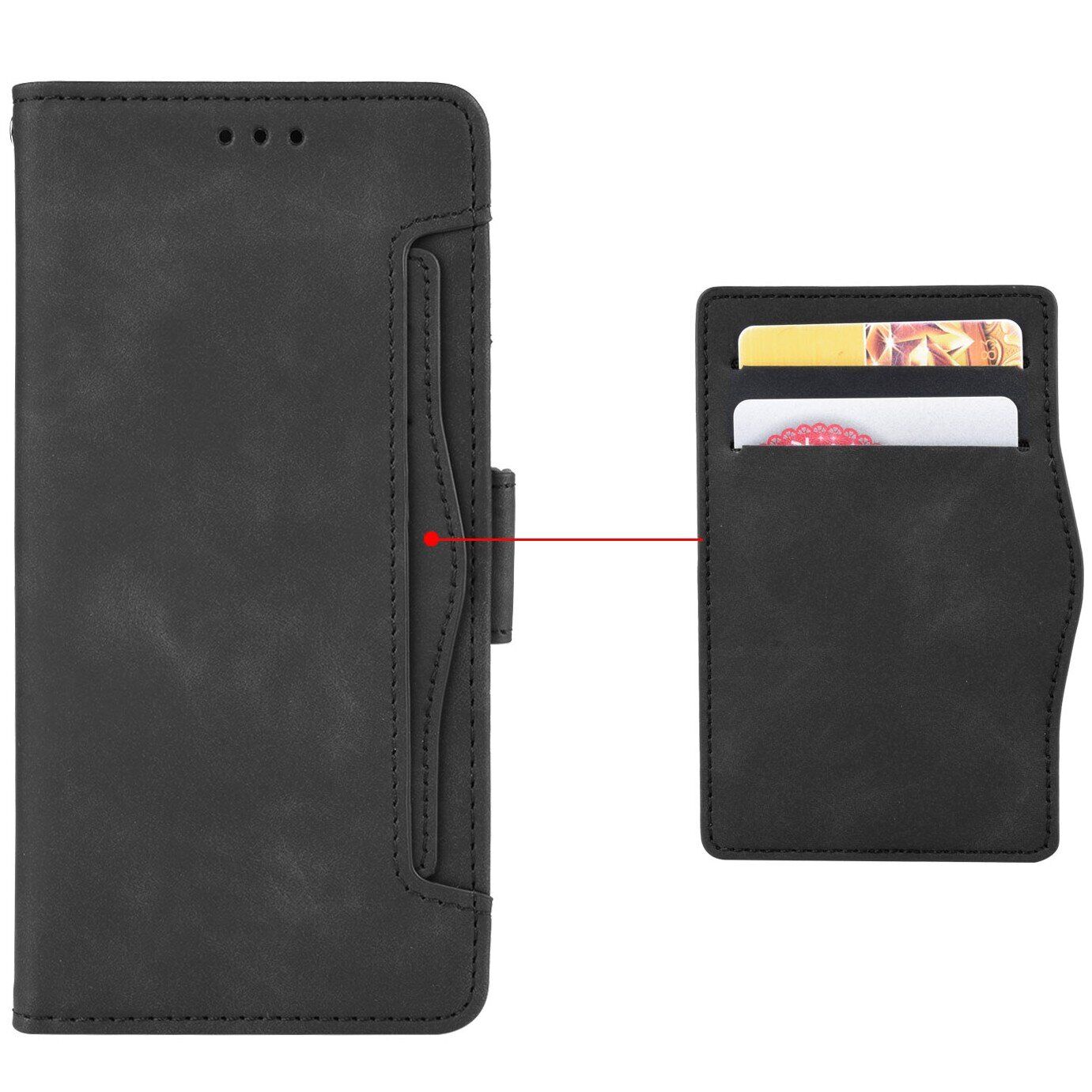 Чехол-книжка с карманами Deexe Wallet Stand для ZTE Nubia Red Magic 11 Air - Black. Фото 10 Чехол-книжка с карманами Deexe Wallet Stand для ZTE Nubia Red Magic 11 Air - Black (423107B). Фото 10 из 16