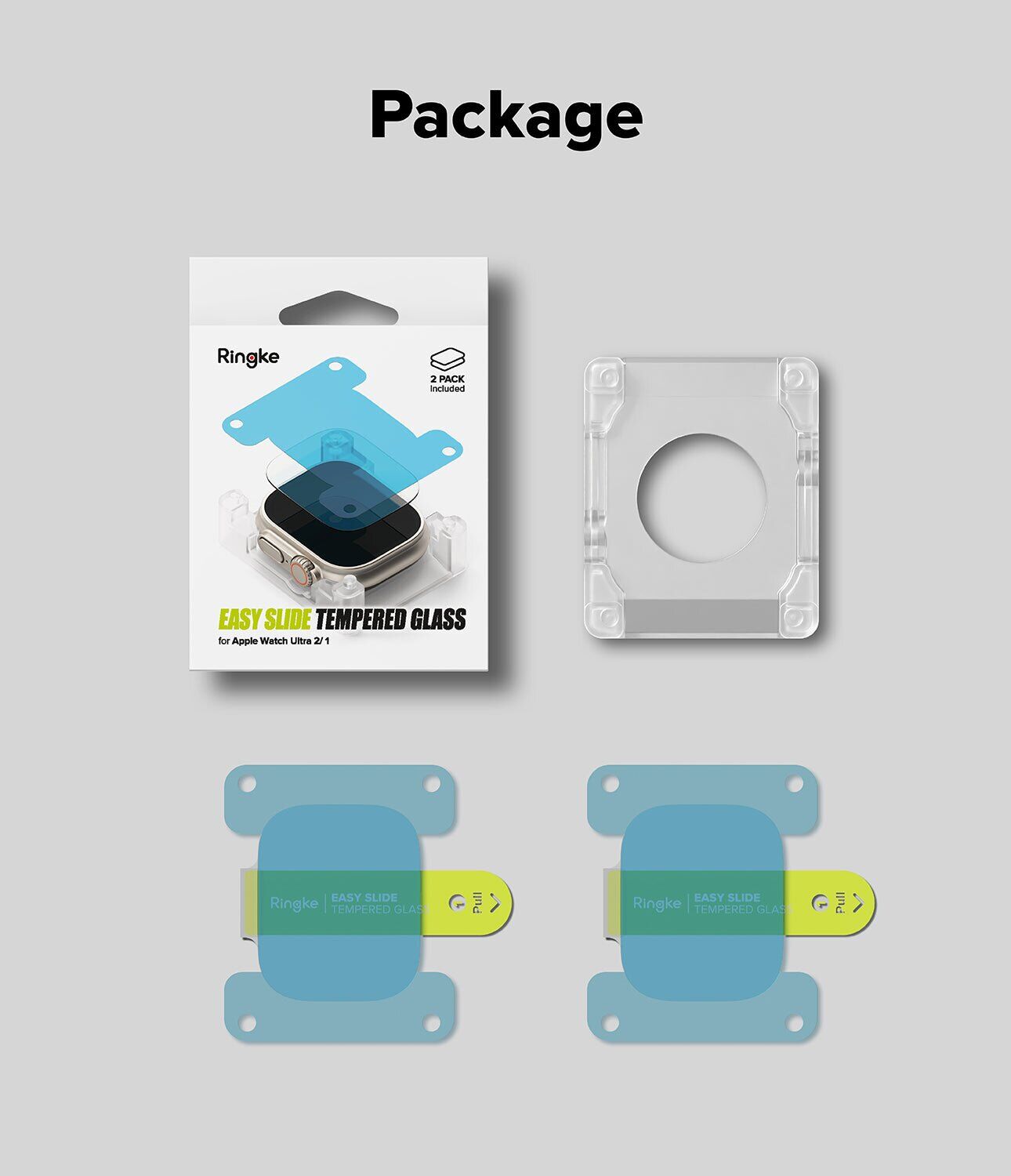 Комплект защитных стекол (2шт) Ringke Easy Slide Tempered Glass (FW) для Apple Watch Ultra 3 / Ultra 2 / Ultra (49mm) 8800274963887. Фото 13 Комплект защитных стекол (2шт) Ringke Easy Slide Tempered Glass (FW) для Apple Watch Ultra 3 / Ultra 2 / Ultra (49mm) 8800274963887 (304652). Фото 13 из 15