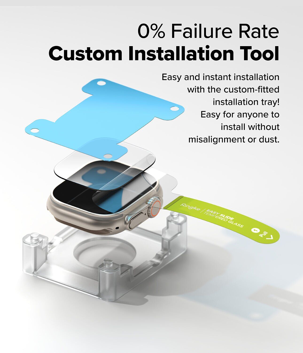Комплект защитных стекол (2шт) Ringke Easy Slide Tempered Glass (FW) для Apple Watch Ultra 3 / Ultra 2 / Ultra (49mm) 8800274963887. Фото 4 Комплект защитных стекол (2шт) Ringke Easy Slide Tempered Glass (FW) для Apple Watch Ultra 3 / Ultra 2 / Ultra (49mm) 8800274963887 (304652). Фото 4 из 15