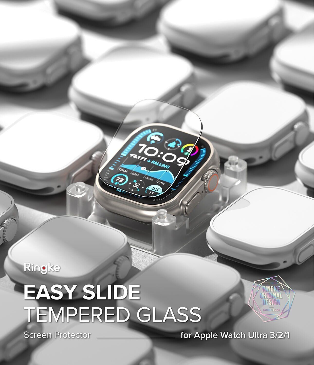 Комплект защитных стекол (2шт) Ringke Easy Slide Tempered Glass (FW) для Apple Watch Ultra 3 / Ultra 2 / Ultra (49mm) 8800274963887. Фото 2 Комплект защитных стекол (2шт) Ringke Easy Slide Tempered Glass (FW) для Apple Watch Ultra 3 / Ultra 2 / Ultra (49mm) 8800274963887 (304652). Фото 2 из 15