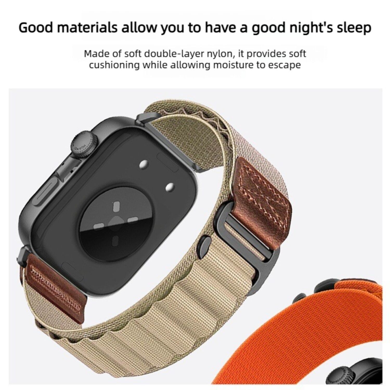 Ремінець Deexe Nylon Leather для Huawei Watch 5 / Fit 5 Pro / Fit 4 / Fit 4 Pro / Fit 3 - Dark Green. Фото 5 Ремінець Deexe Nylon Leather для Huawei Watch 5 / Fit 5 Pro / Fit 4 / Fit 4 Pro / Fit 3 - Dark Green (423701DG). Фото 5 з 7
