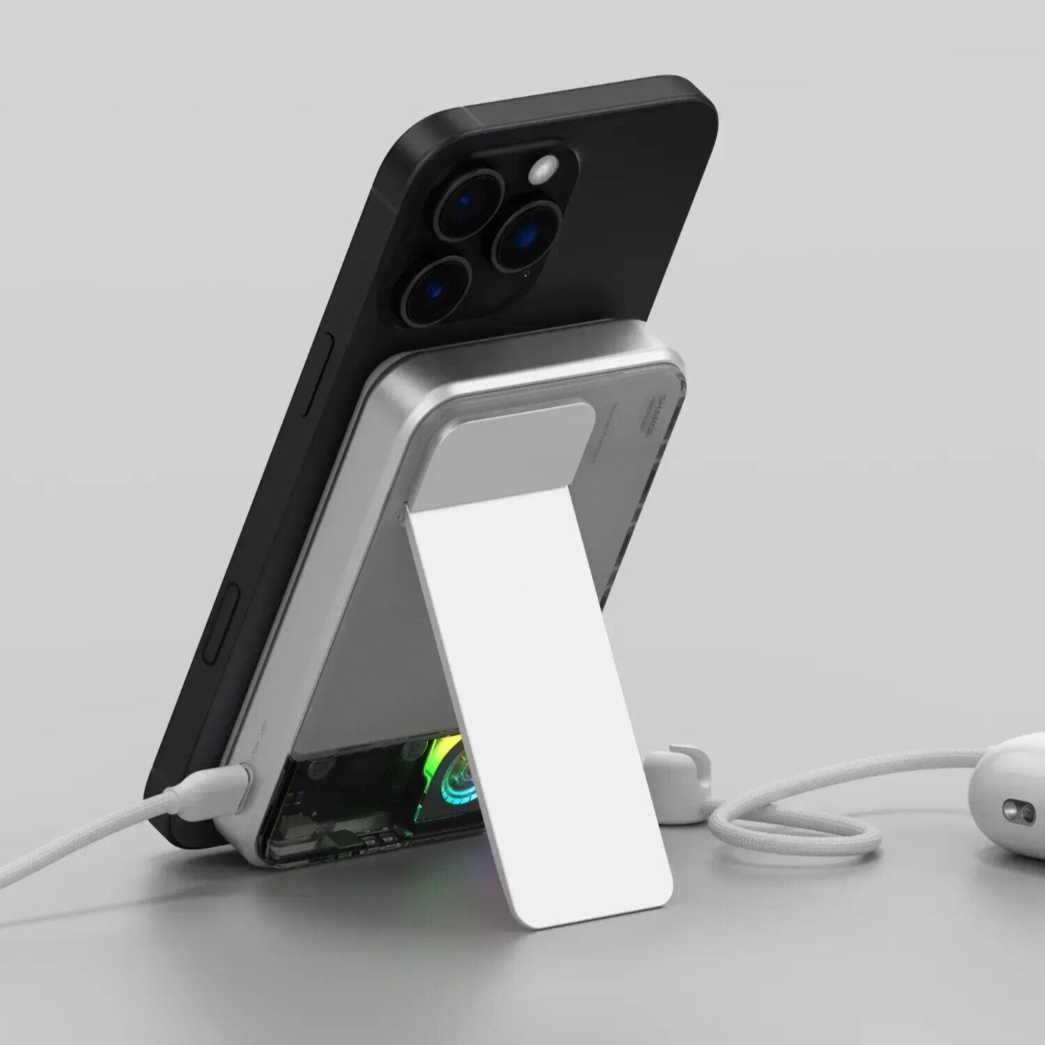 Внешний аккумулятор Sharge ICE Mag3 35W (10000mAh) + кабель Type-C - Black. Фото 10 Внешний аккумулятор Sharge ICE Mag3 35W (10000mAh) + кабель Type-C - Black (995729B). Фото 10 из 11