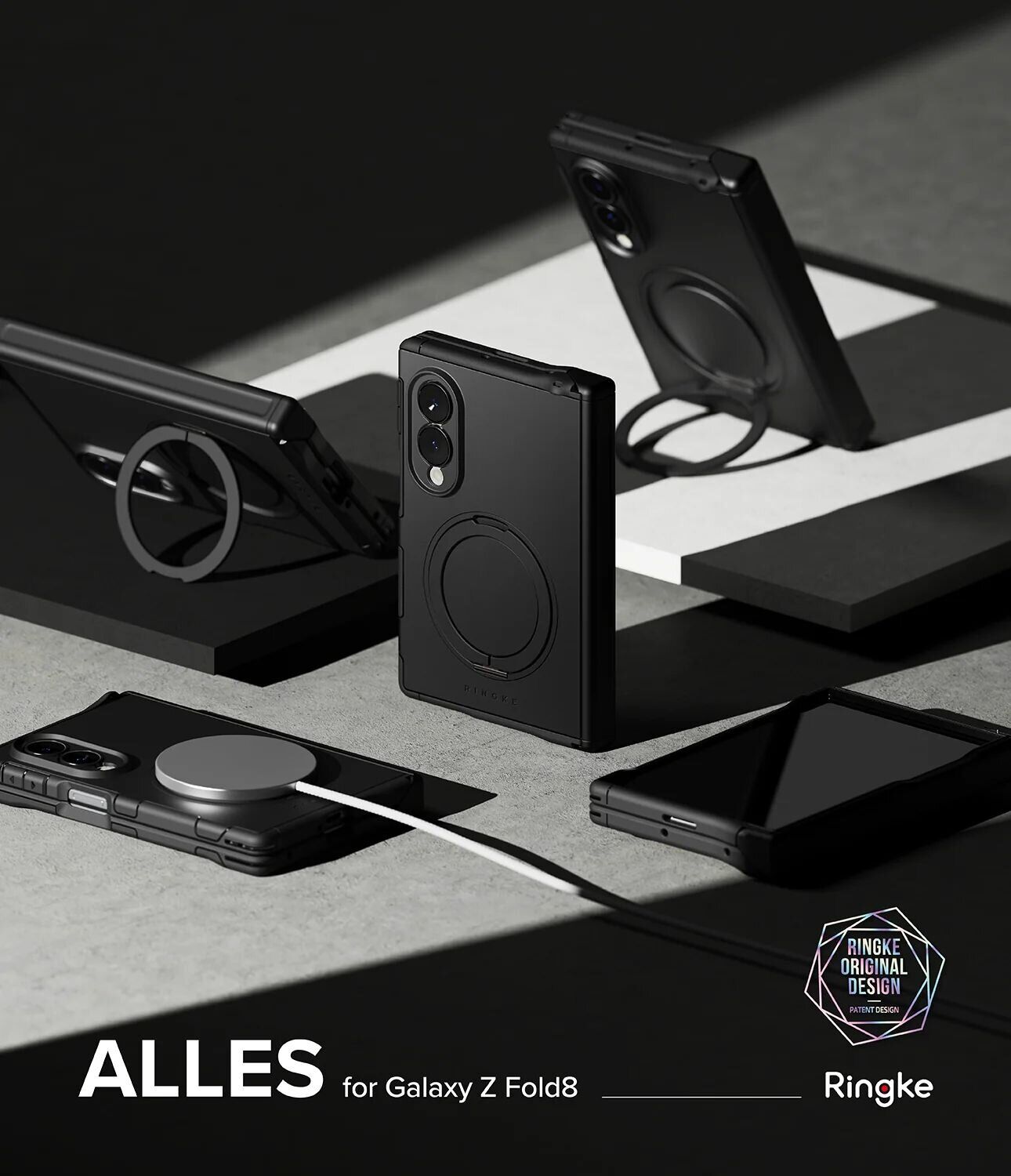 Защитный чехол Ringke Alles Magnetic для Samsung Galaxy Fold 8 (8800380460553) - Black. Фото 2 Защитный чехол Ringke Alles Magnetic для Samsung Galaxy Fold 8 (8800380460553) - Black (424579B). Фото 2 из 24