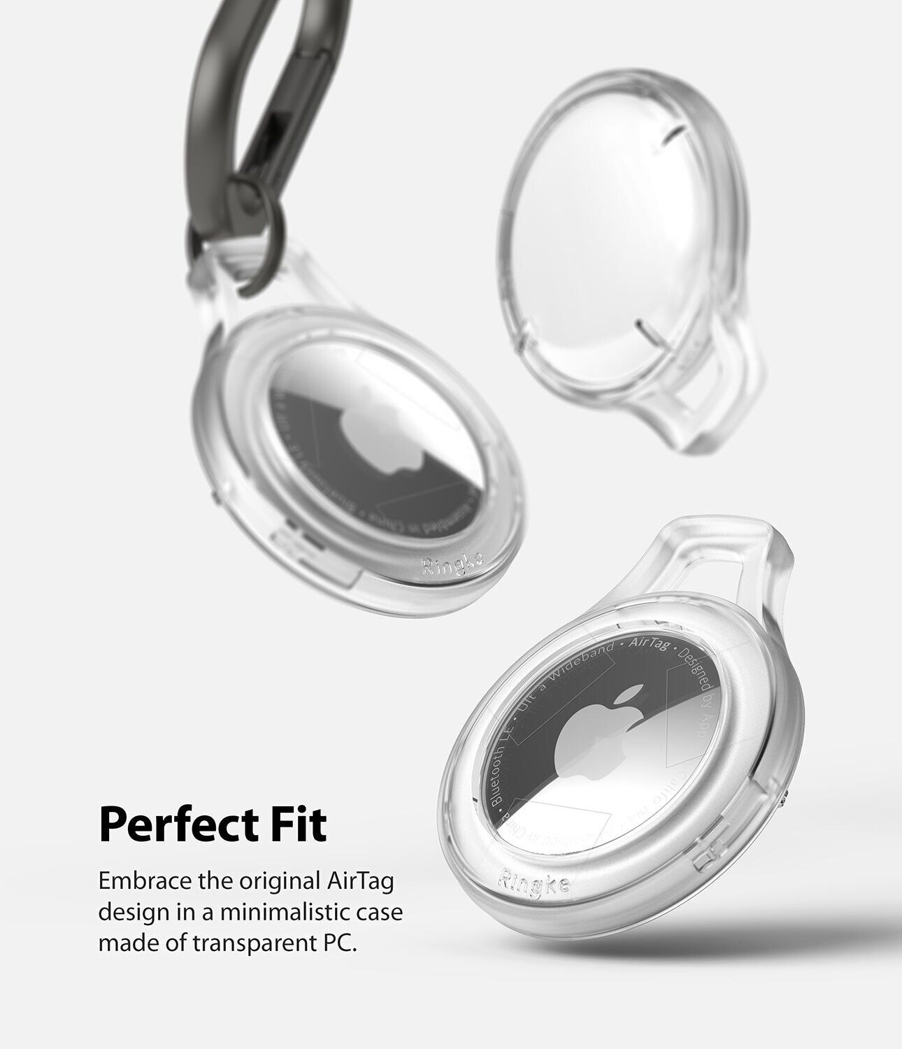 Защитный чехол Ringke Slim (FA) для Apple AirTag (8809818840332) - Smoke Black. Фото 3 Защитный чехол Ringke Slim (FA) для Apple AirTag (8809818840332) - Smoke Black (274031SB). Фото 3 из 14