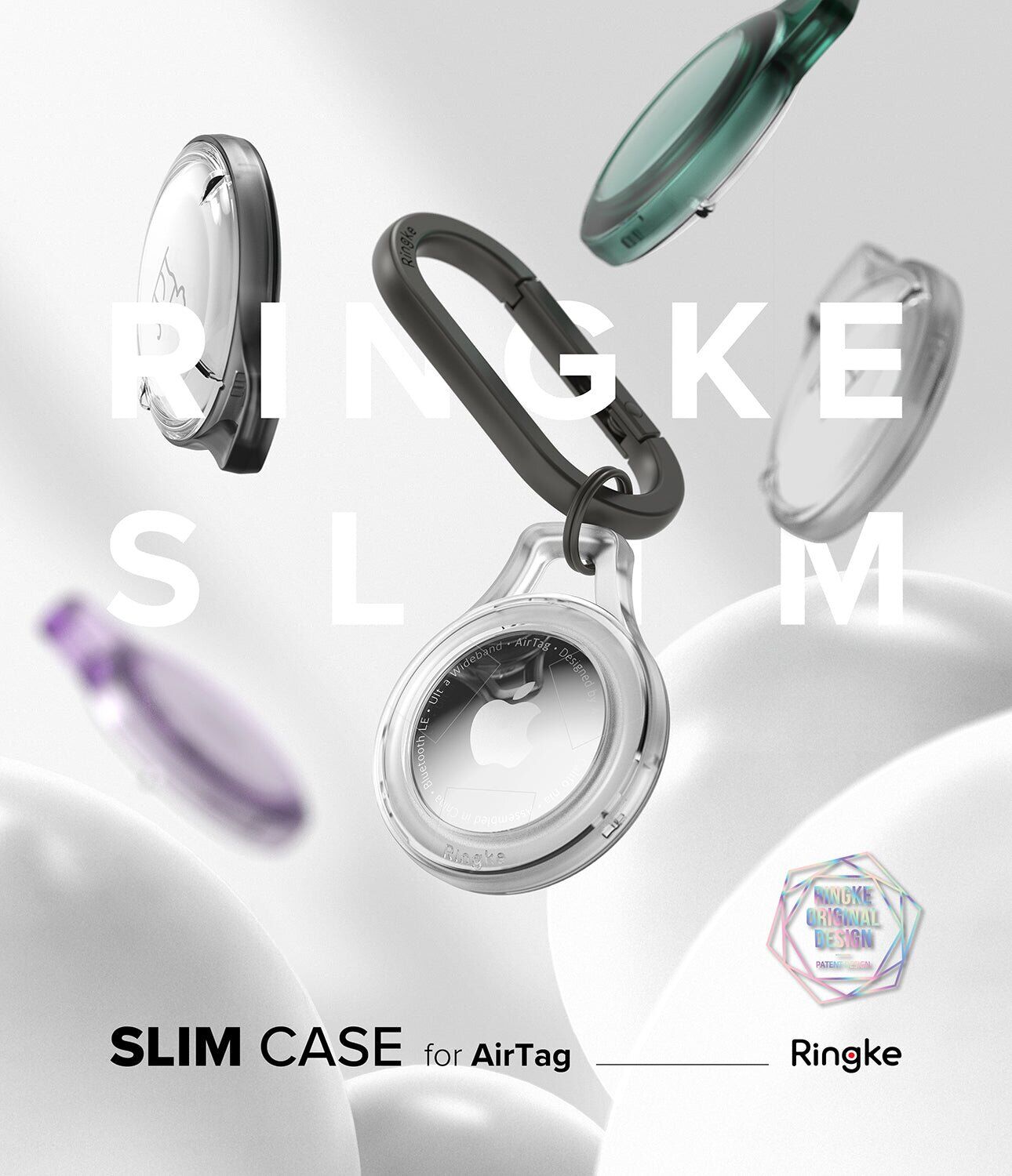 Защитный чехол Ringke Slim (FA) для Apple AirTag (8809818840332) - Smoke Black. Фото 2 Защитный чехол Ringke Slim (FA) для Apple AirTag (8809818840332) - Smoke Black (274031SB). Фото 2 из 14