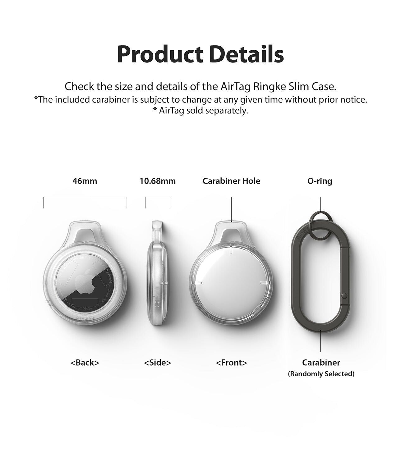 Защитный чехол Ringke Slim (FA) для Apple AirTag (8809818840332) - Smoke Black. Фото 10 Защитный чехол Ringke Slim (FA) для Apple AirTag (8809818840332) - Smoke Black (274031SB). Фото 10 из 14
