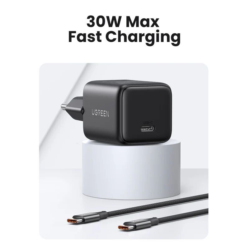 Сетевое зарядное устройство UGREEN X513 30W Type-C (65009) - White. Фото 5 Сетевое зарядное устройство UGREEN X513 30W Type-C (65009) - White (995660W). Фото 5 из 10