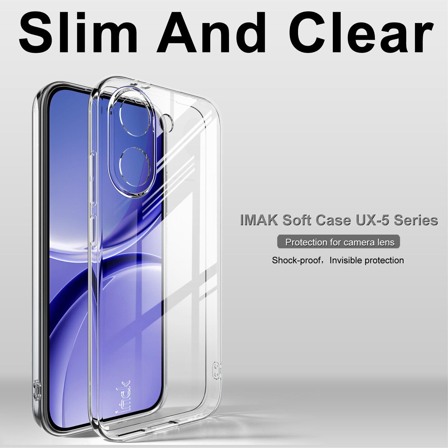 Силиконовый (TPU) чехол IMAK UX-5 Series для Xiaomi Poco X8 Pro Max - Transparent. Фото 3 Силиконовый (TPU) чехол IMAK UX-5 Series для Xiaomi Poco X8 Pro Max - Transparent (410818T). Фото 3 из 7