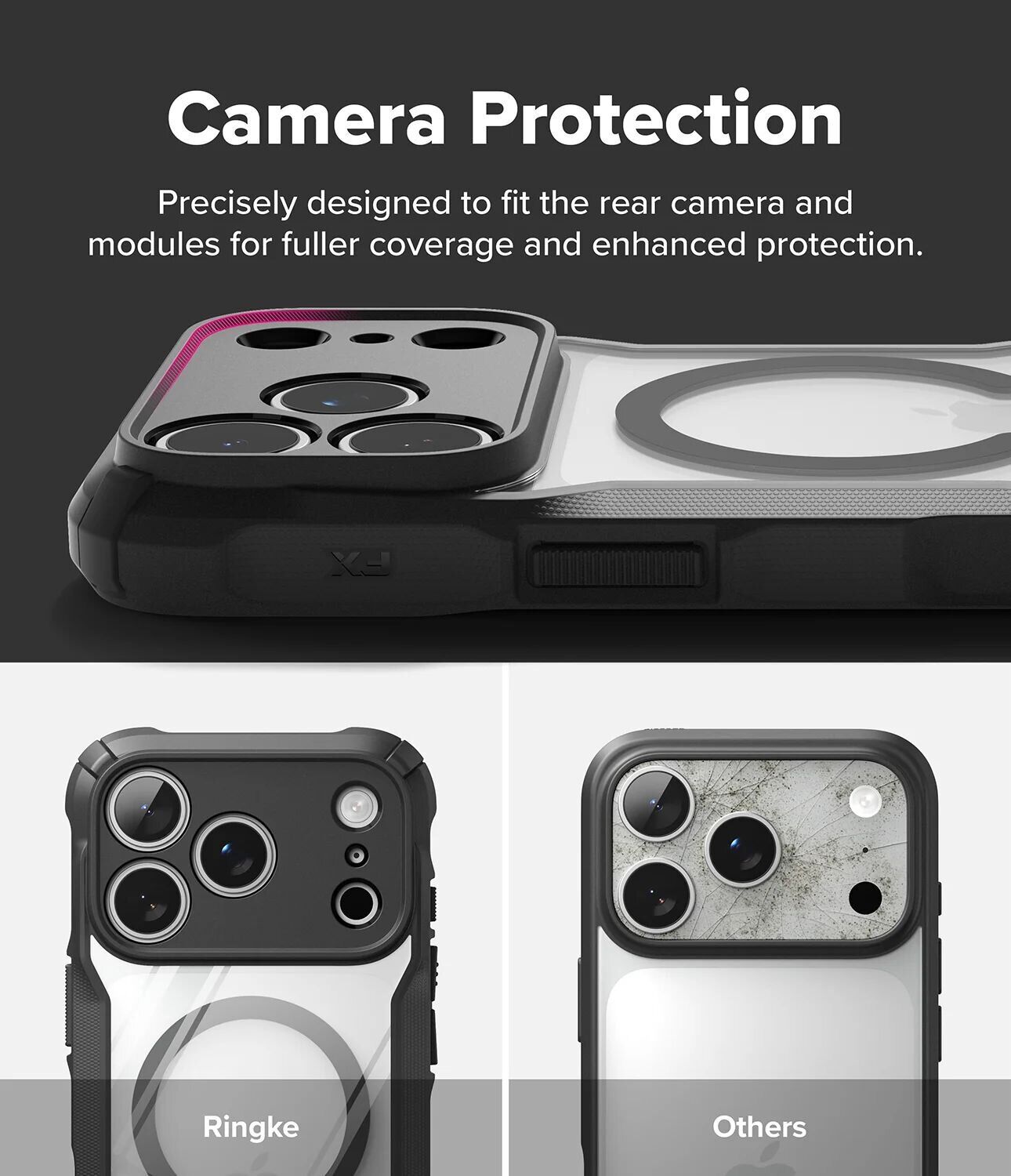 Защитный чехол Ringke Fusion X MagSafe для iPhone 18 Pro Max (8800380461758) - Black. Фото 15 Защитный чехол Ringke Fusion X MagSafe для iPhone 18 Pro Max (8800380461758) - Black (423983B). Фото 15 из 22