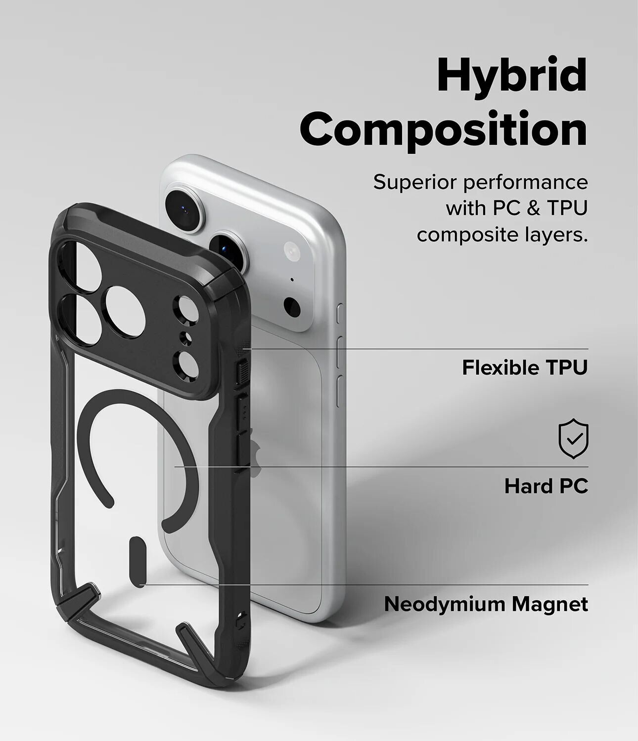 Защитный чехол Ringke Fusion X MagSafe для iPhone 18 Pro Max (8800380461758) - Black. Фото 16 Защитный чехол Ringke Fusion X MagSafe для iPhone 18 Pro Max (8800380461758) - Black (423983B). Фото 16 из 22