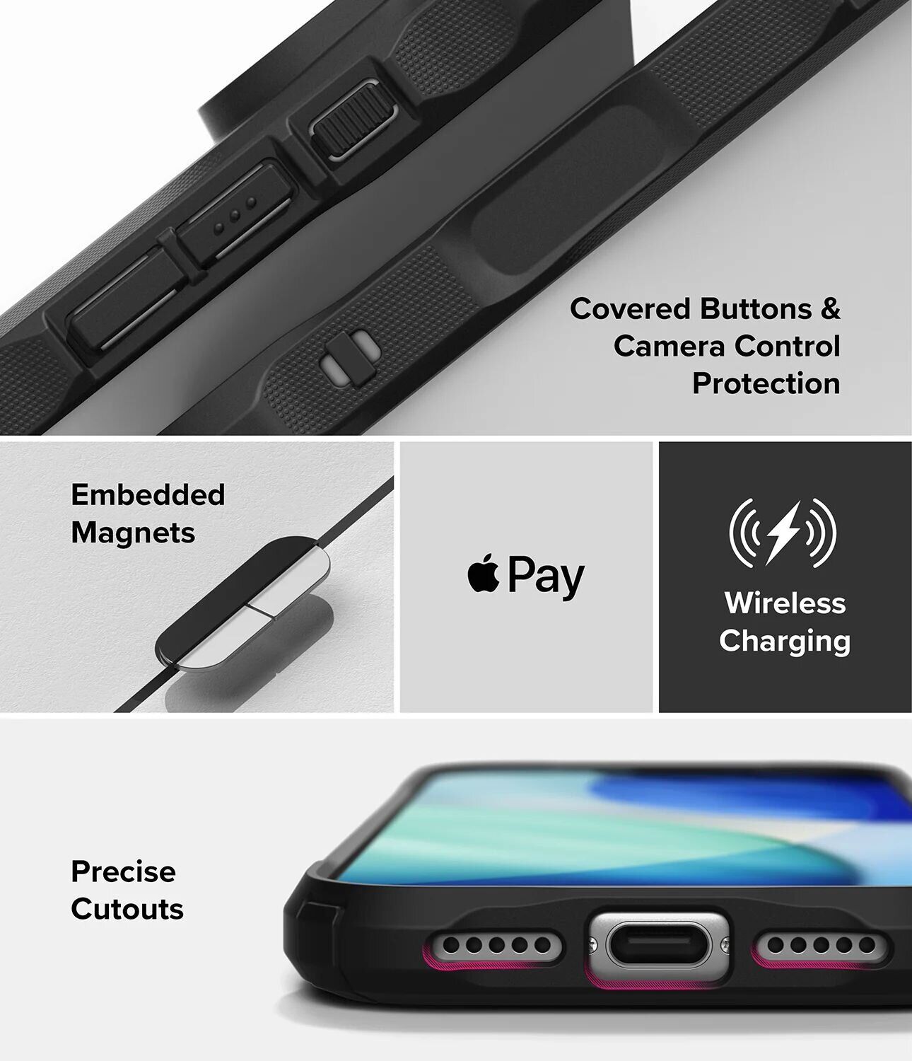 Защитный чехол Ringke Fusion X MagSafe для iPhone 18 Pro Max (8800380461758) - Black. Фото 20 Защитный чехол Ringke Fusion X MagSafe для iPhone 18 Pro Max (8800380461758) - Black (423983B). Фото 20 из 22