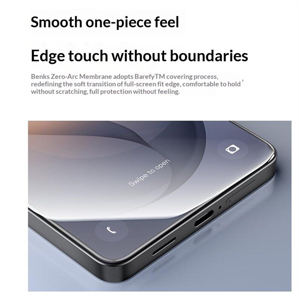 Захисне скло BENKS Zero Arc Series для Samsung Galaxy S26 Plus (S947) - Black. Фото 3 Захисне скло BENKS Zero Arc Series для Samsung Galaxy S26 Plus (S947) - Black (407025). Фото 3 з 7