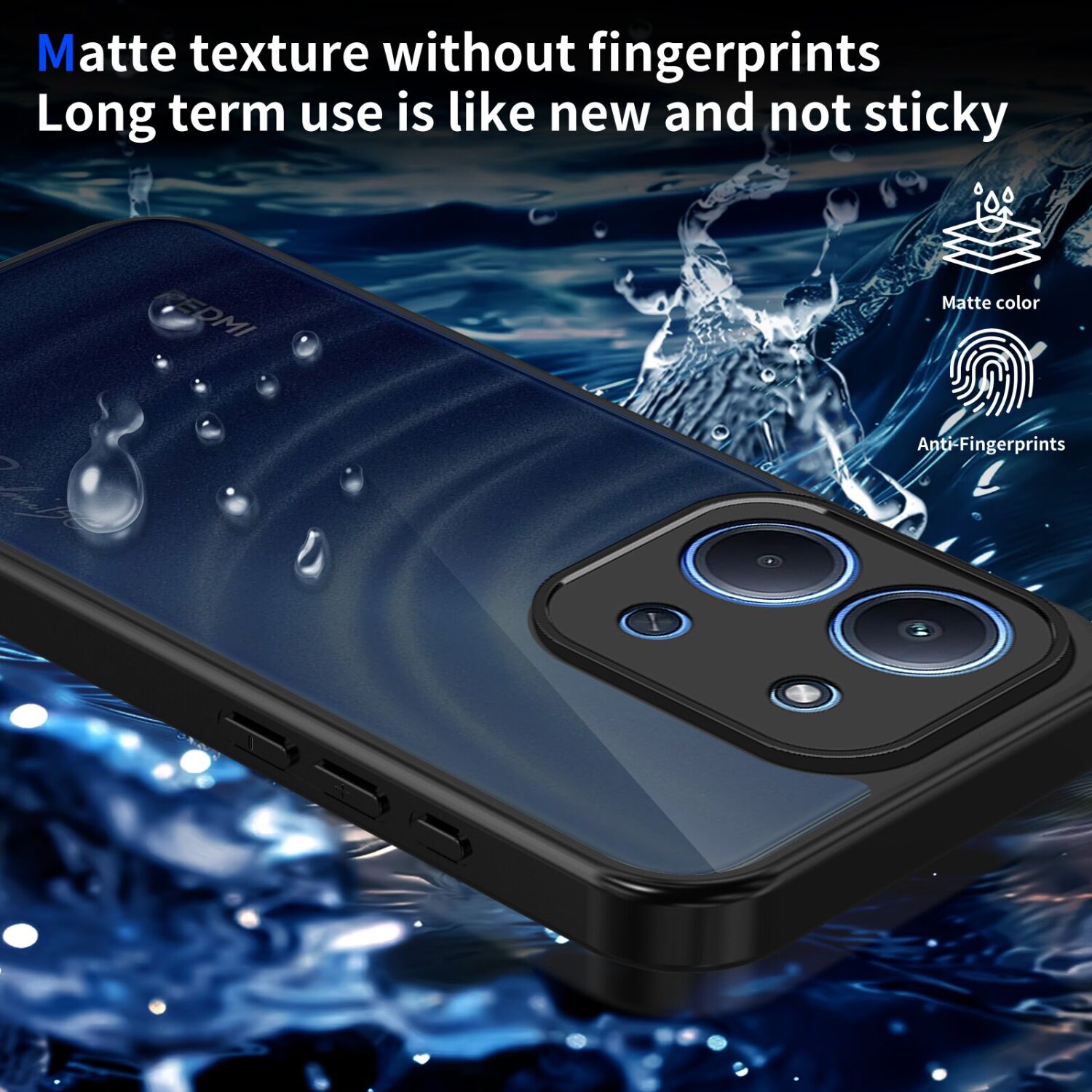 Защитный чехол Deexe Matte Skin для Xiaomi Redmi 17 - Transparent Black. Фото 6 Защитный чехол Deexe Matte Skin для Xiaomi Redmi 17 - Transparent Black (429032TB). Фото 6 из 8