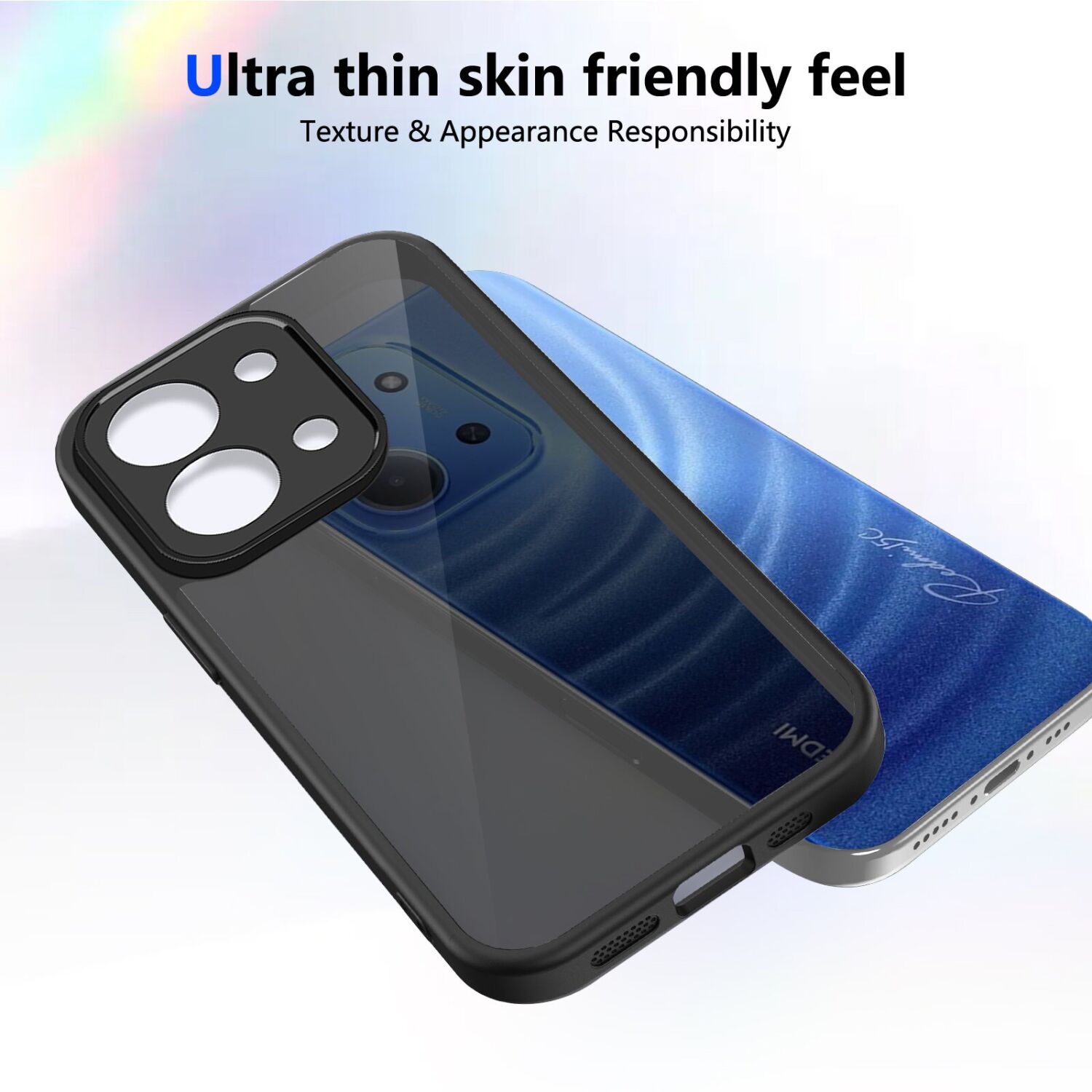 Защитный чехол Deexe Matte Skin для Xiaomi Redmi 17 - Transparent Black. Фото 3 Защитный чехол Deexe Matte Skin для Xiaomi Redmi 17 - Transparent Black (429032TB). Фото 3 из 8