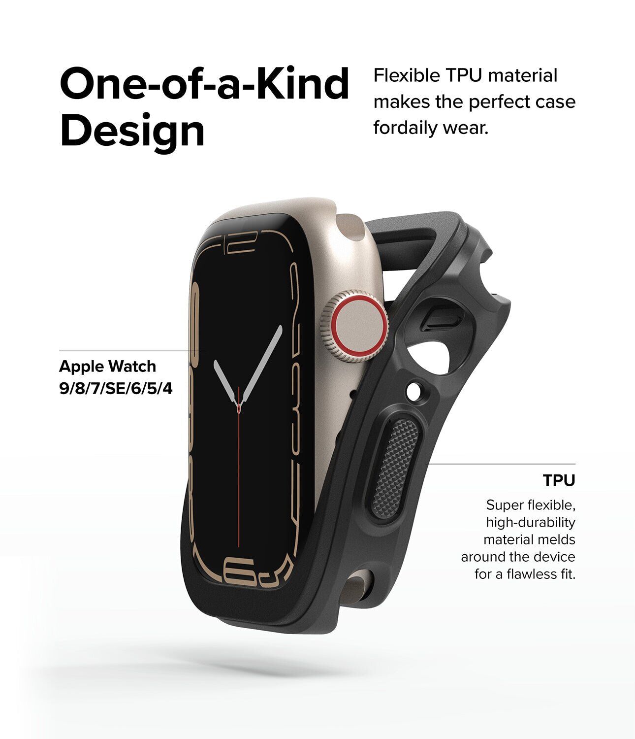 Защитный чехол Ringke Air Sports для Apple Watch 45 mm (7 / 8 / 9 Series) 8809848200694 - Black. Фото 5 Защитный чехол Ringke Air Sports для Apple Watch 45 mm (7 / 8 / 9 Series) 8809848200694 - Black (304715B). Фото 5 из 10