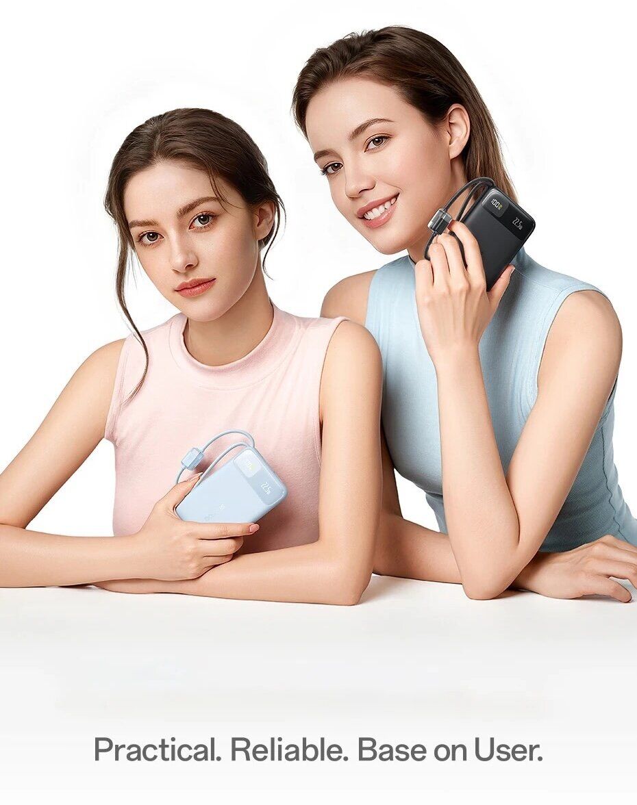 Внешний аккумулятор Baseus EnerFill FC11 22.5W + кабель Type-C (10000mAh) E0027R - Black. Фото 5 Внешний аккумулятор Baseus EnerFill FC11 22.5W + кабель Type-C (10000mAh) E0027R - Black (995804B). Фото 5 из 21