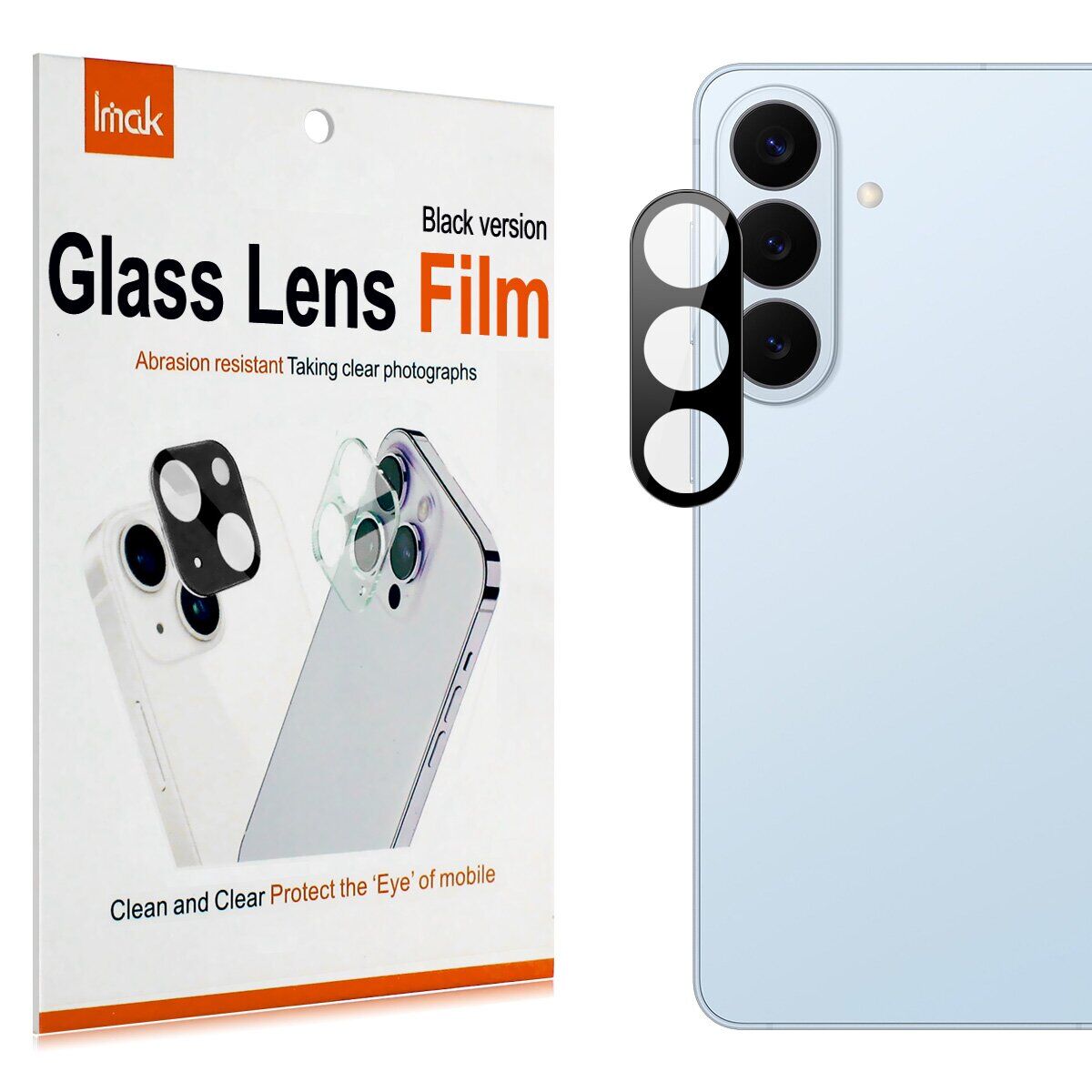 Защитное стекло на камеру IMAK Black Glass Lens для Samsung Galaxy S26 FE - Black. Фото 7 Защитное стекло на камеру IMAK Black Glass Lens для Samsung Galaxy S26 FE - Black (412736B). Фото 7 из 8
