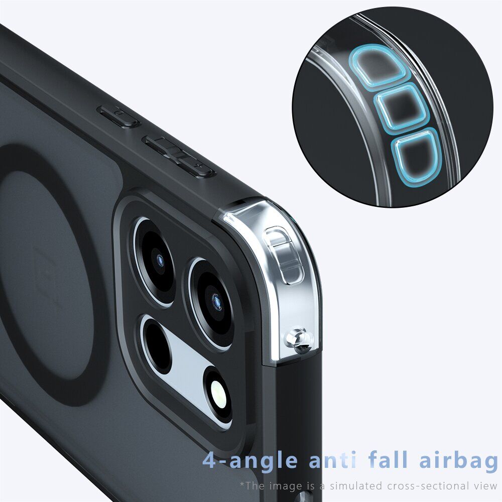 Защитный чехол Deexe Matte Skin with MagSafe для OnePlus Nord 6 / Nord CE6 - Transparent / Black. Фото 6 Защитный чехол Deexe Matte Skin with MagSafe для OnePlus Nord 6 / Nord CE6 - Transparent / Black (411925H). Фото 6 из 12
