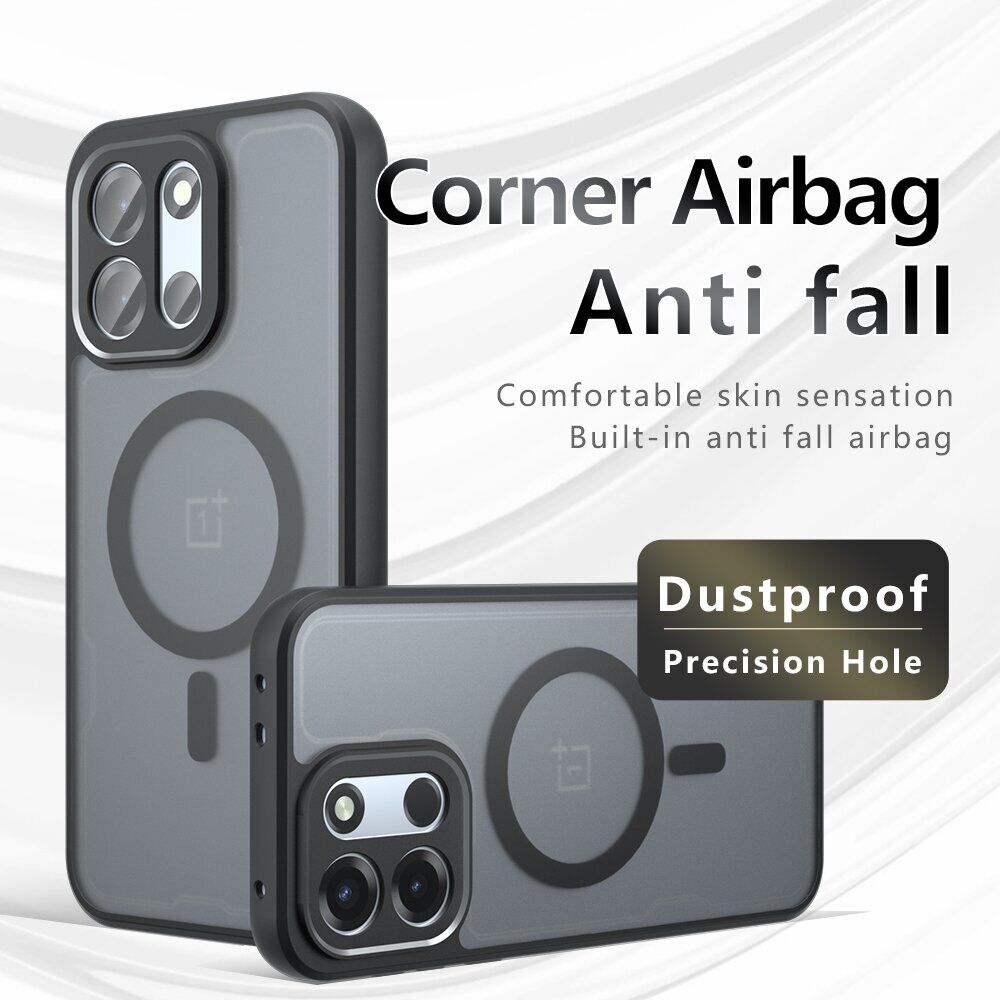 Защитный чехол Deexe Matte Skin with MagSafe для OnePlus Nord 6 / Nord CE6 - Transparent / Black. Фото 3 Защитный чехол Deexe Matte Skin with MagSafe для OnePlus Nord 6 / Nord CE6 - Transparent / Black (411925H). Фото 3 из 12