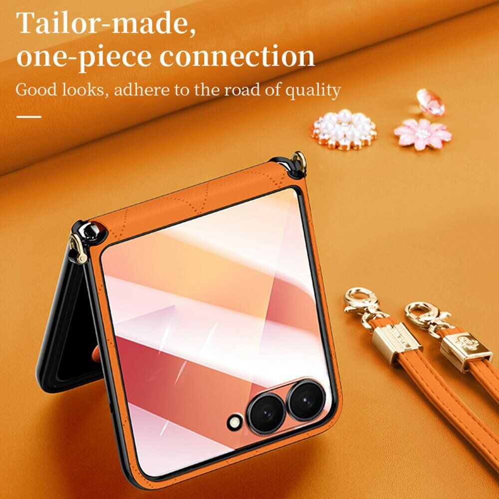Захисний чохол SULADA Rhombus Leather для Samsung Galaxy Flip 8 - Black. Фото 3 Захисний чохол SULADA Rhombus Leather для Samsung Galaxy Flip 8 - Black (423513B). Фото 3 з 5