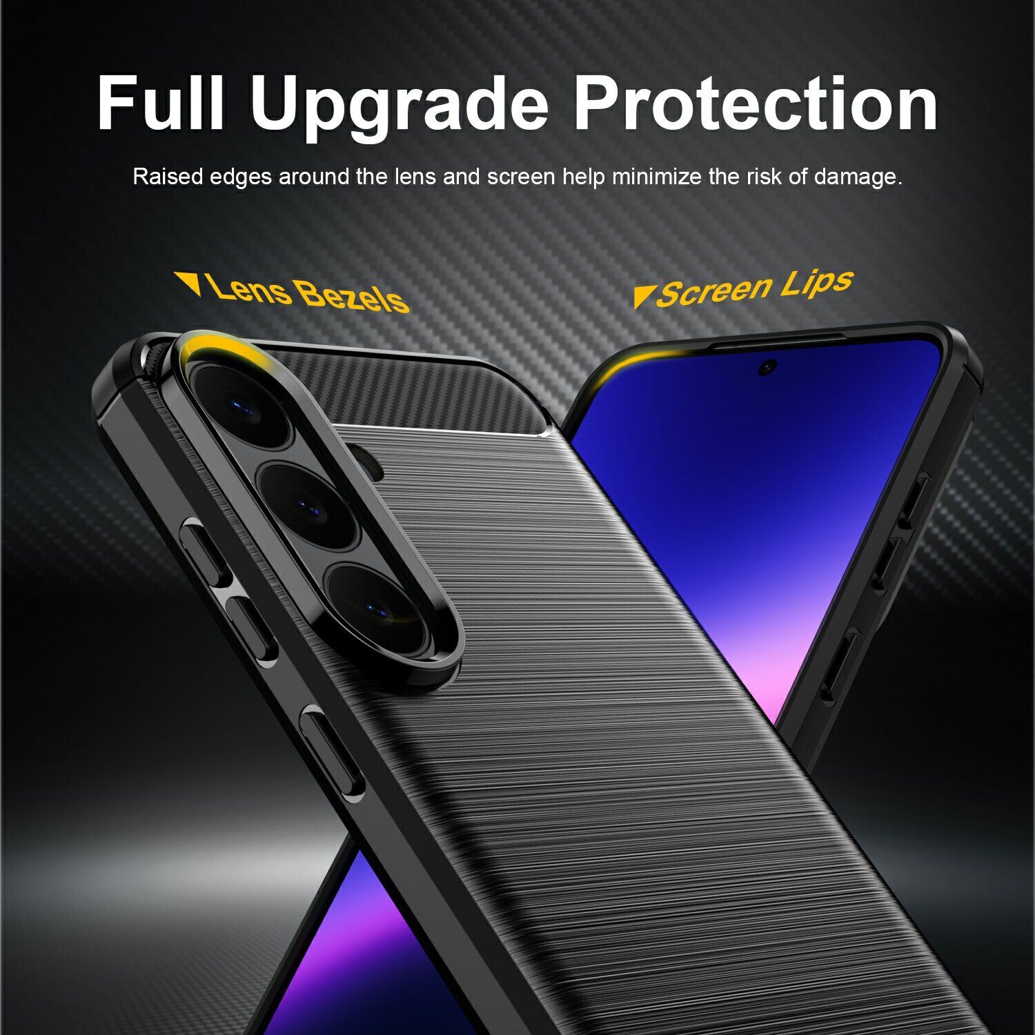 Силиконовый (TPU) чехол UniCase Carbon для Samsung Galaxy S26 FE - Blue. Фото 3 Силиконовый (TPU) чехол UniCase Carbon для Samsung Galaxy S26 FE - Blue (412719L). Фото 3 из 9