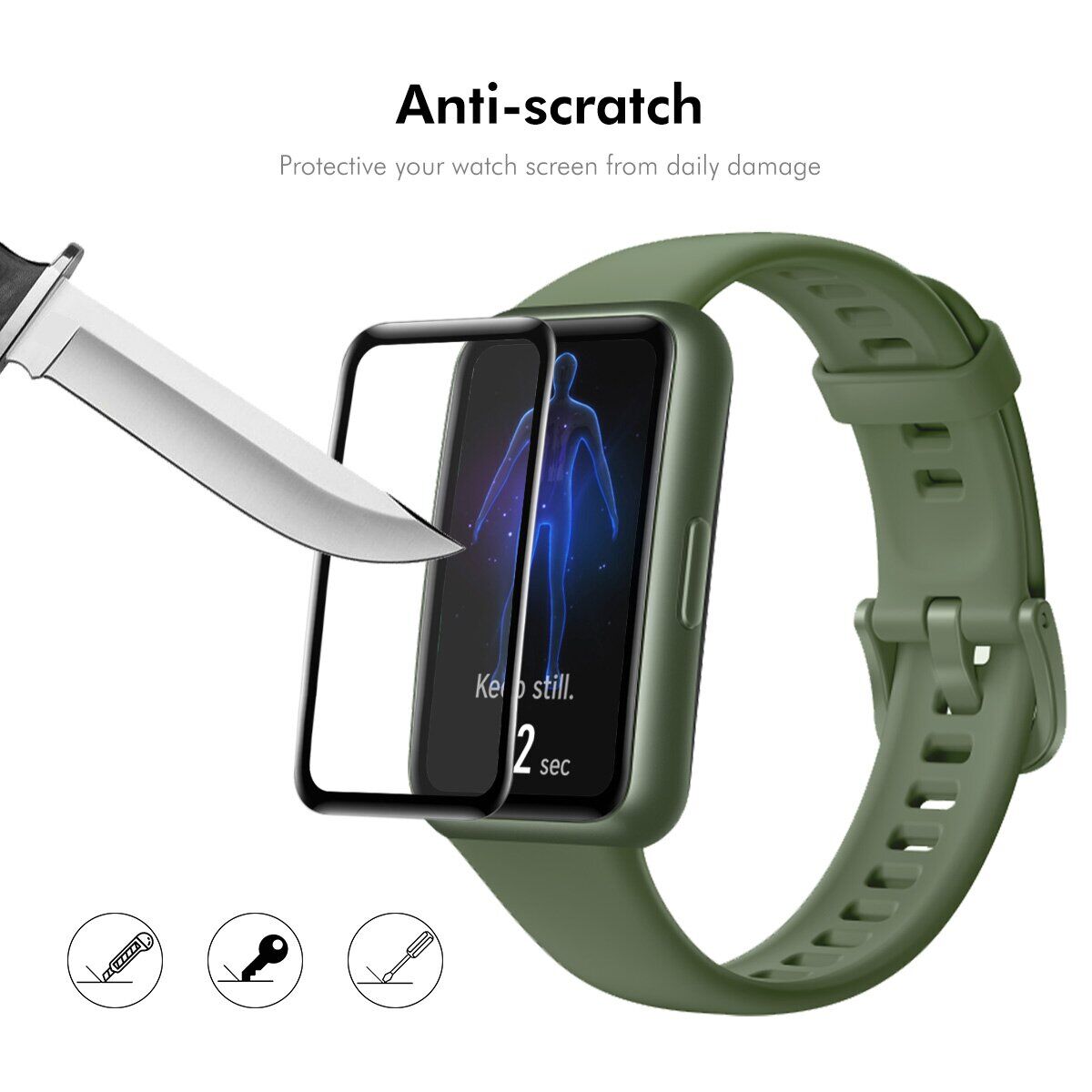 Защитная пленка ENKAY 3D Curved Film для Xiaomi Smart Band 11 Active - Black. Фото 6 Защитная пленка ENKAY 3D Curved Film для Xiaomi Smart Band 11 Active - Black (229602B). Фото 6 из 8