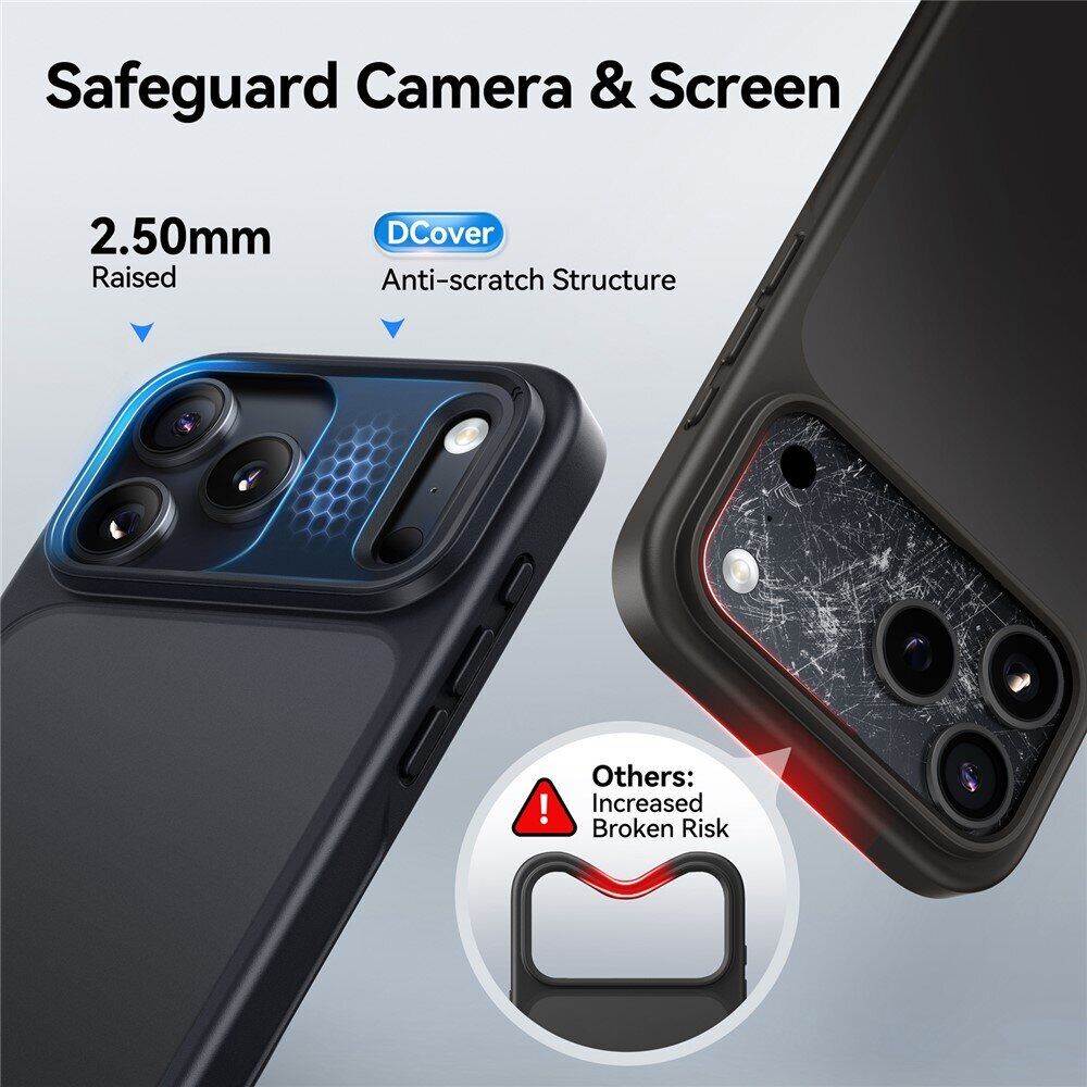 Захисний чохол CASEKOO Matte Case для iPhone 18 Pro / 17 Pro - Black. Фото 3 Захисний чохол CASEKOO Matte Case для iPhone 18 Pro / 17 Pro - Black (423639B). Фото 3 з 9