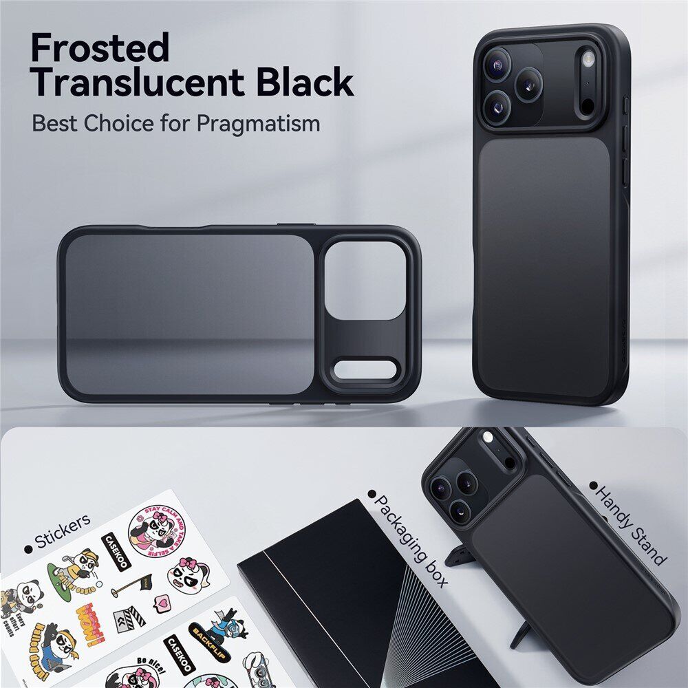 Захисний чохол CASEKOO Matte Case для iPhone 18 Pro / 17 Pro - Black. Фото 6 Захисний чохол CASEKOO Matte Case для iPhone 18 Pro / 17 Pro - Black (423639B). Фото 6 з 9