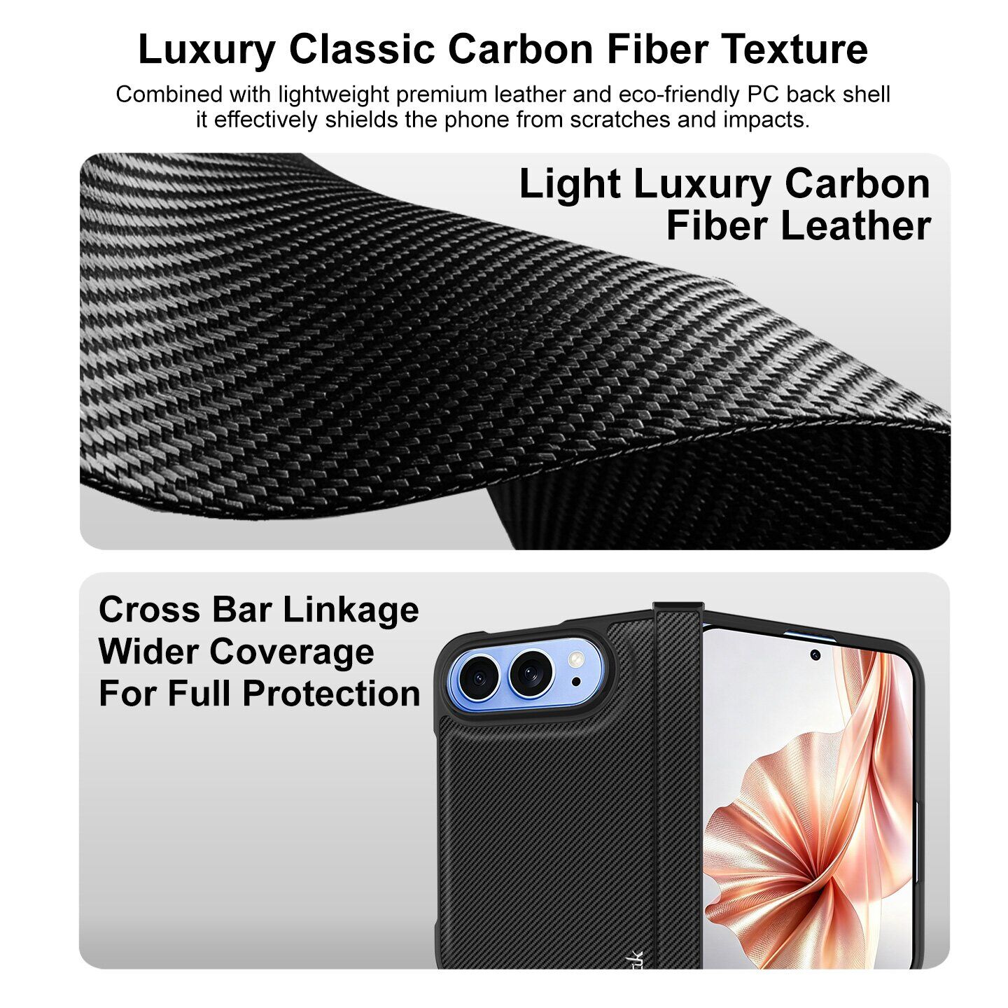 Защитный чехол IMAK Ruiyi Series (FF) для iPhone Duo - Black. Фото 5 Защитный чехол IMAK Ruiyi Series (FF) для iPhone Duo - Black (435017B). Фото 5 из 7