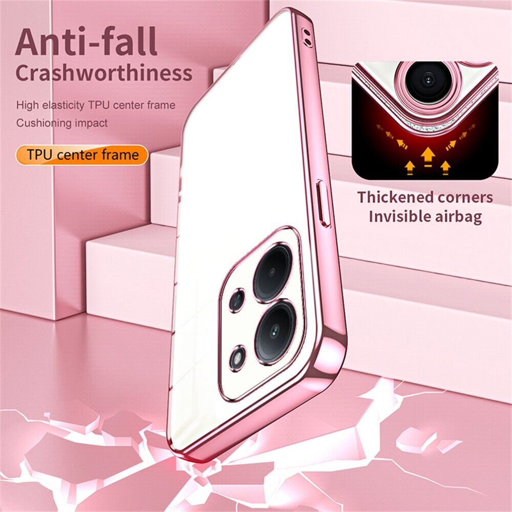 Защитный чехол Reframe Electroplating Frame для Xiaomi Redmi 15C / Poco C85 - Pink. Фото 6 Защитный чехол Reframe Electroplating Frame для Xiaomi Redmi 15C / Poco C85 - Pink (386167P). Фото 6 из 7