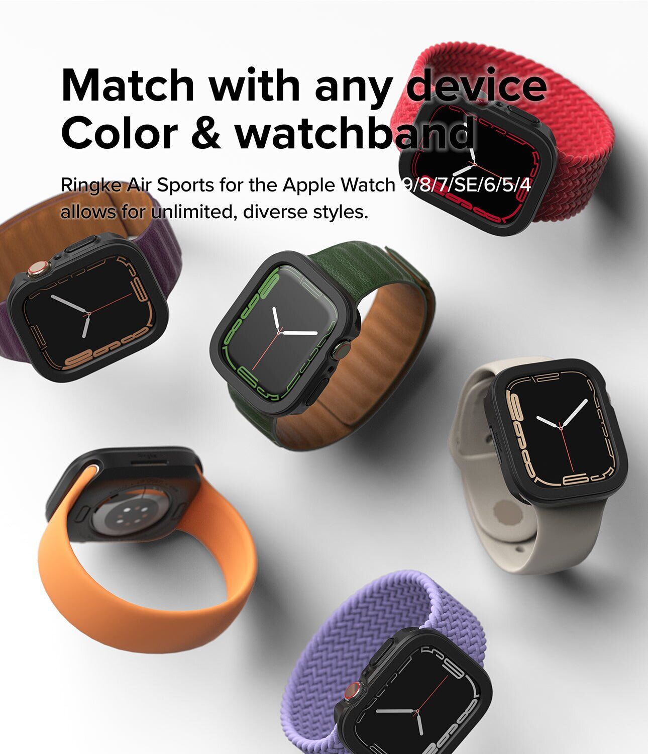 Захисний чохол Ringke Air Sports для Apple Watch 41 mm (7 / 8 / 9 Series) 8809848203497 - Dark Green. Фото 4 Захисний чохол Ringke Air Sports для Apple Watch 41 mm (7 / 8 / 9 Series) 8809848203497 - Dark Green (304815G). Фото 4 з 11