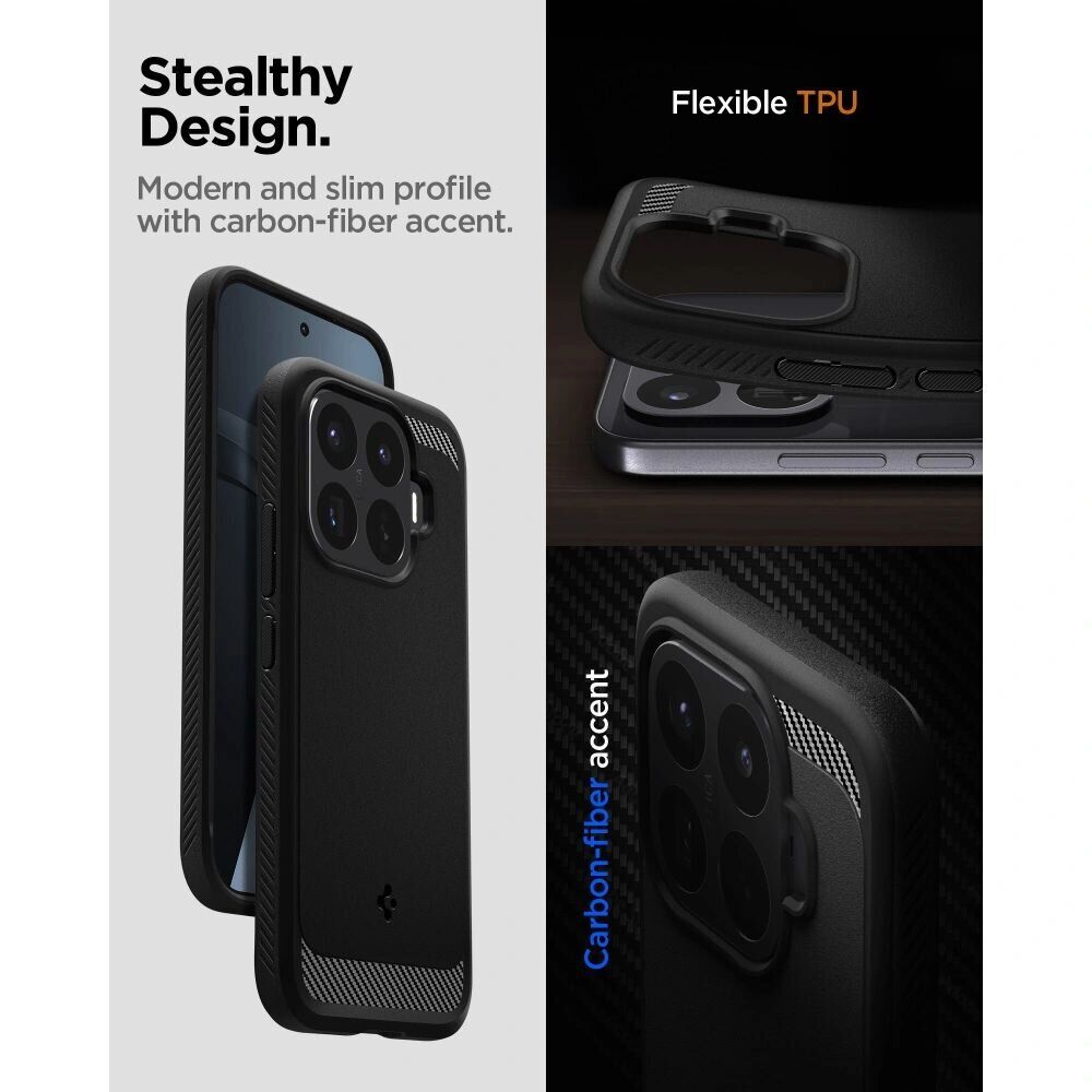 Защитный чехол Spigen Rugged Armor для Xiaomi 17T Pro (ACS11869) - Matte Black. Фото 8 Защитный чехол Spigen Rugged Armor для Xiaomi 17T Pro (ACS11869) - Matte Black (422366MB). Фото 8 из 11