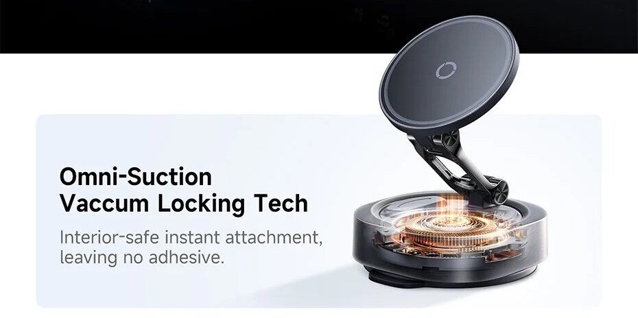 Автомобильный держатель Baseus PrimeTrip VC3 Flex Suction Type Car Mount (C0013R00) - Black. Фото 6 Автомобильный держатель Baseus PrimeTrip VC3 Flex Suction Type Car Mount (C0013R00) - Black (982718B). Фото 6 из 31