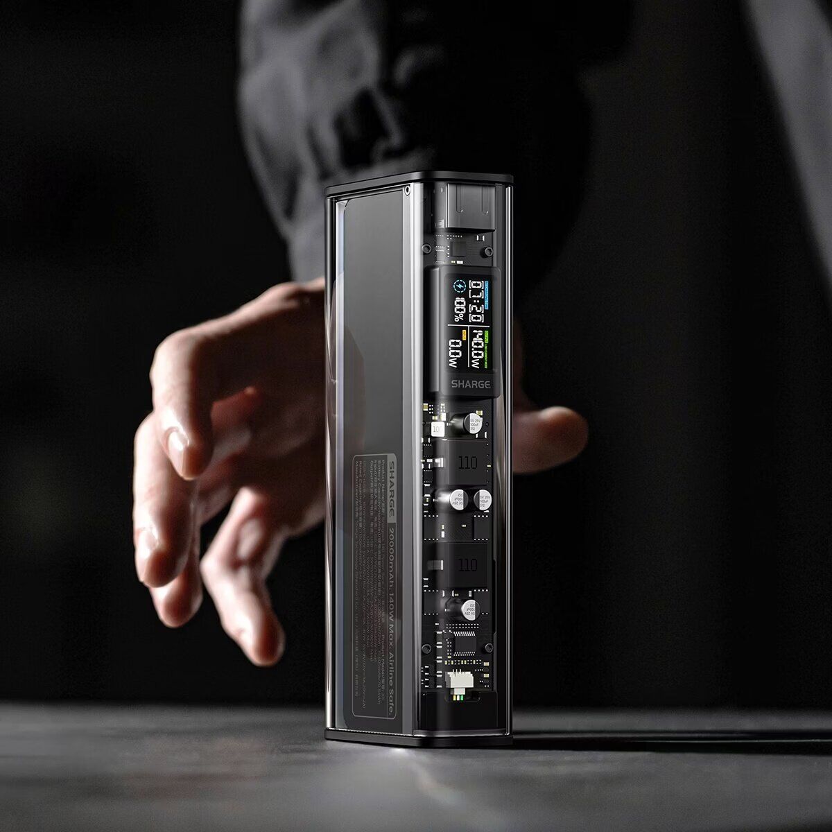 Внешний аккумулятор Sharge Shargeek 140 140W (20000mAh) - Black. Фото 4 Внешний аккумулятор Sharge Shargeek 140 140W (20000mAh) - Black (995732B). Фото 4 из 10