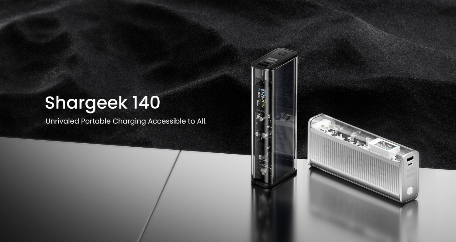 Внешний аккумулятор Sharge Shargeek 140 140W (20000mAh) - Black. Фото 6 Внешний аккумулятор Sharge Shargeek 140 140W (20000mAh) - Black (995732B). Фото 6 из 10