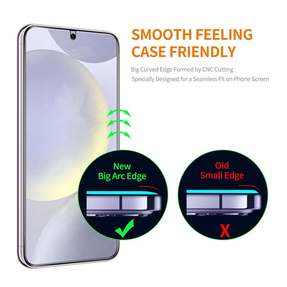 Защитное стекло ENKAY Easy Install Full Glue для Samsung Galaxy S26 (S942). Фото 4 Защитное стекло ENKAY Easy Install Full Glue для Samsung Galaxy S26 (S942) (412005). Фото 4 из 10