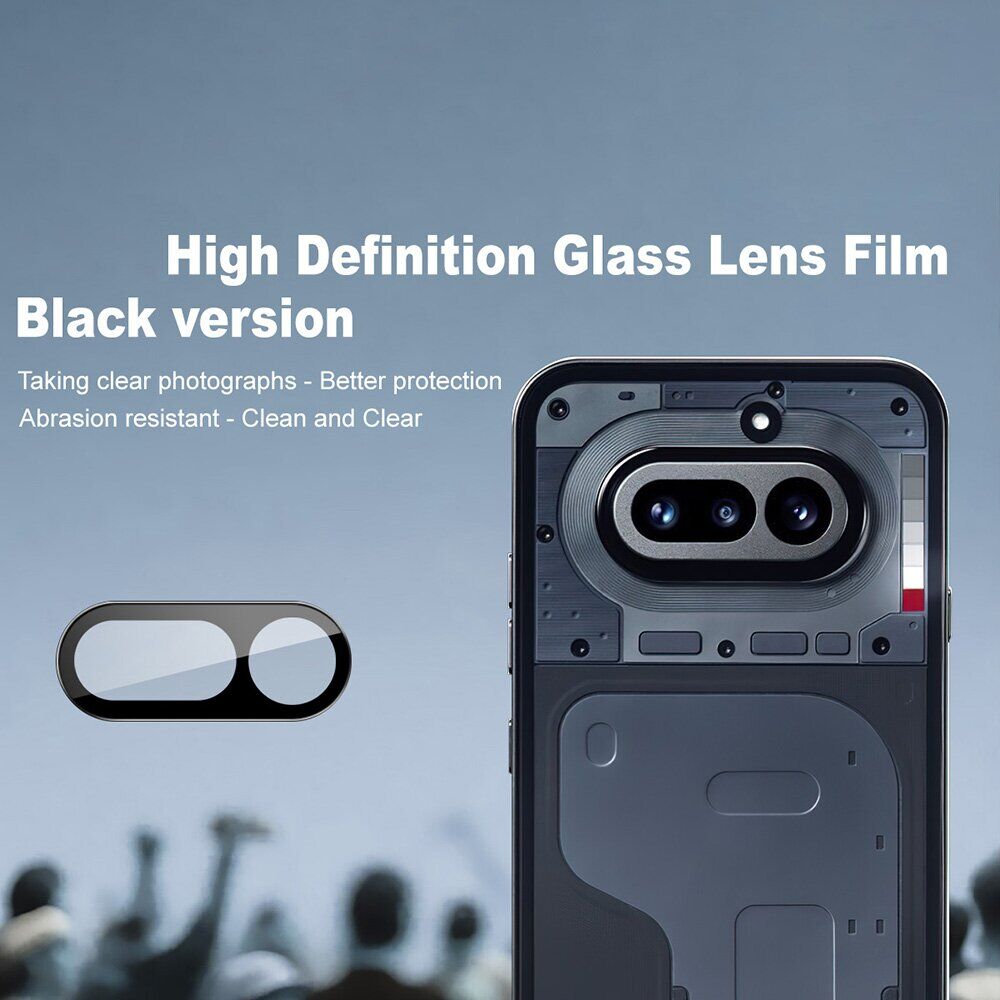 Захисне скло на камеру IMAK Black Glass Lens для Nothing Phone (4a) - Black. Фото 2 Захисне скло на камеру IMAK Black Glass Lens для Nothing Phone (4a) - Black (411323B). Фото 2 з 7