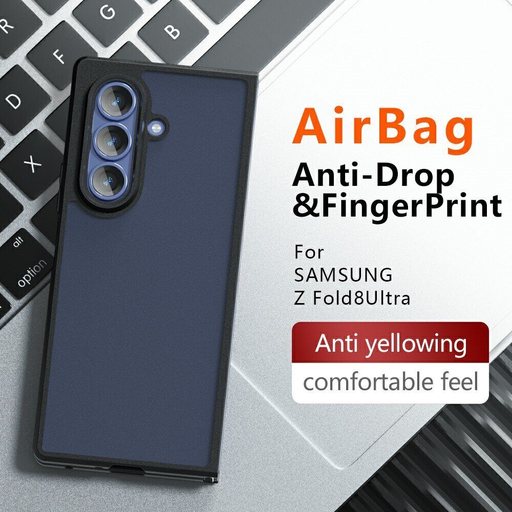 Защитный чехол Deexe Matte Skin для Samsung Galaxy Fold 8 Ultra - Transparent Black. Фото 3 Защитный чехол Deexe Matte Skin для Samsung Galaxy Fold 8 Ultra - Transparent Black (424023TB). Фото 3 из 13