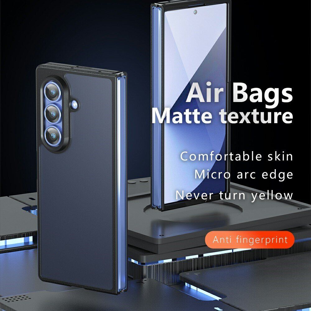 Защитный чехол Deexe Matte Skin для Samsung Galaxy Fold 8 Ultra - Transparent Black. Фото 5 Защитный чехол Deexe Matte Skin для Samsung Galaxy Fold 8 Ultra - Transparent Black (424023TB). Фото 5 из 13
