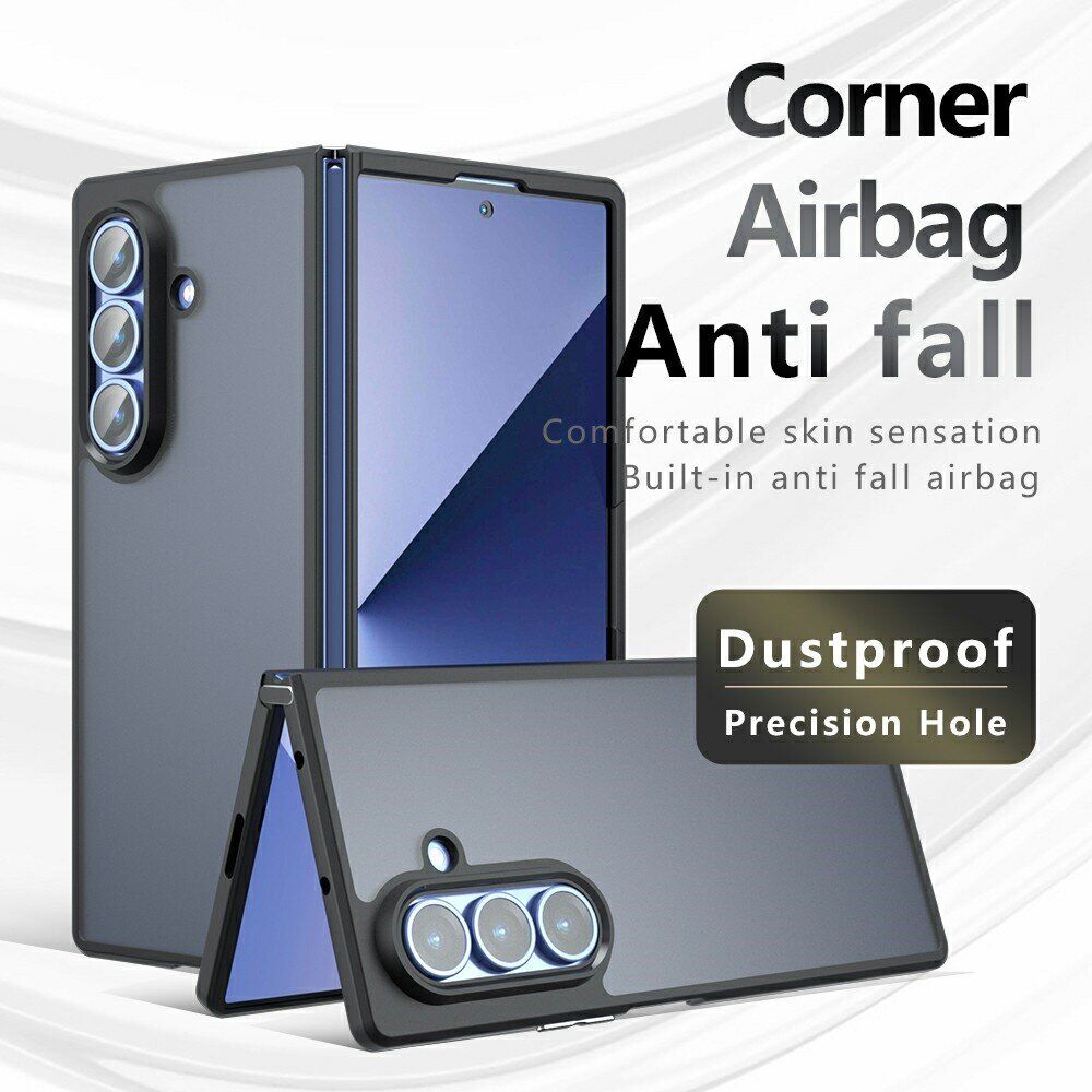 Защитный чехол Deexe Matte Skin для Samsung Galaxy Fold 8 Ultra - Transparent Black. Фото 4 Защитный чехол Deexe Matte Skin для Samsung Galaxy Fold 8 Ultra - Transparent Black (424023TB). Фото 4 из 13