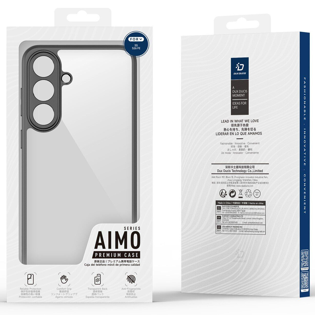Защитный чехол DUX DUCIS Aimo Series для Samsung Galaxy S26 FE - Black. Фото 9 Защитный чехол DUX DUCIS Aimo Series для Samsung Galaxy S26 FE - Black (412704B). Фото 9 из 10