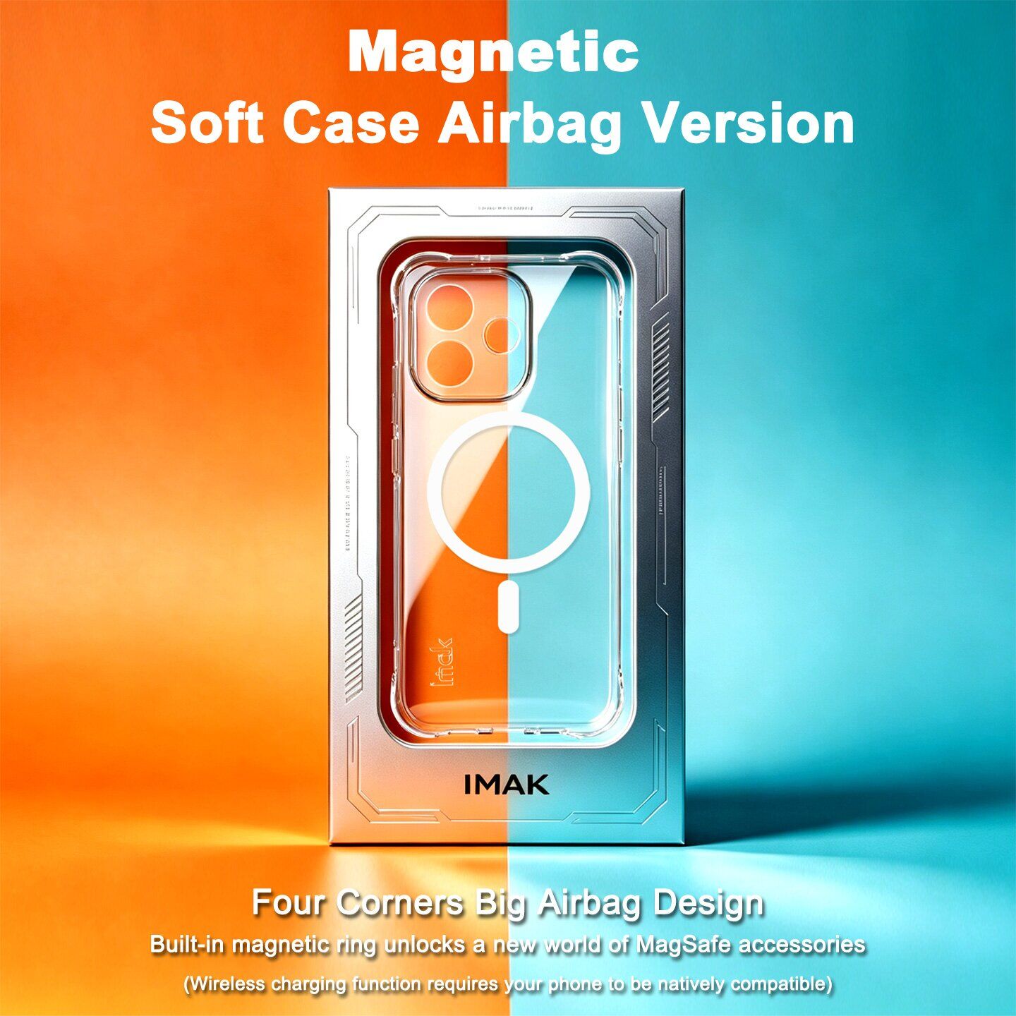 Защитный чехол IMAK Space Shield MagSafe для Xiaomi Redmi Note 17 (4G/5G) - Transparent. Фото 3 Защитный чехол IMAK Space Shield MagSafe для Xiaomi Redmi Note 17 (4G/5G) - Transparent (430028T). Фото 3 из 12