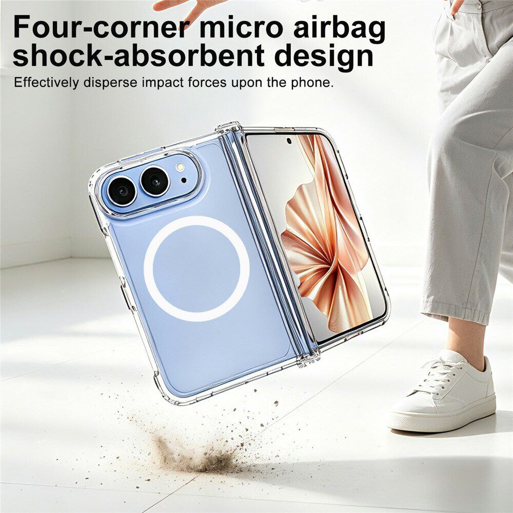 Защитный чехол IMAK Space Shield MagSafe (FF) для iPhone Duo - Transparent. Фото 8 Защитный чехол IMAK Space Shield MagSafe (FF) для iPhone Duo - Transparent (435018T). Фото 8 из 10