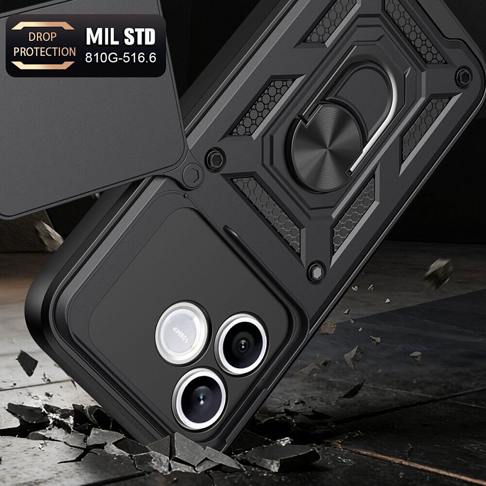 Чехол с защитой камеры Deexe Armor Shield для Honor 600 Lite - Black. Фото 3 Чехол с защитой камеры Deexe Armor Shield для Honor 600 Lite - Black (411816B). Фото 3 из 9