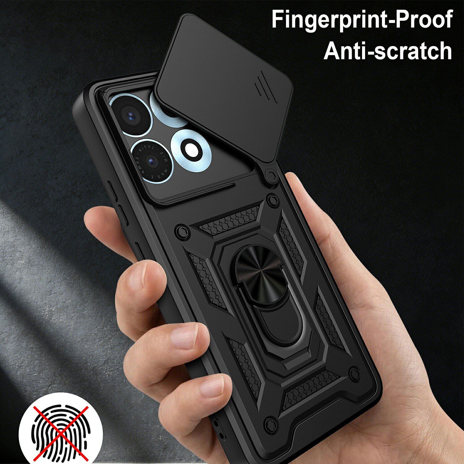 Чехол с защитой камеры Deexe Armor Shield для Motorola Edge 70 Max - Black. Фото 5 Чехол с защитой камеры Deexe Armor Shield для Motorola Edge 70 Max - Black (435526B). Фото 5 из 9