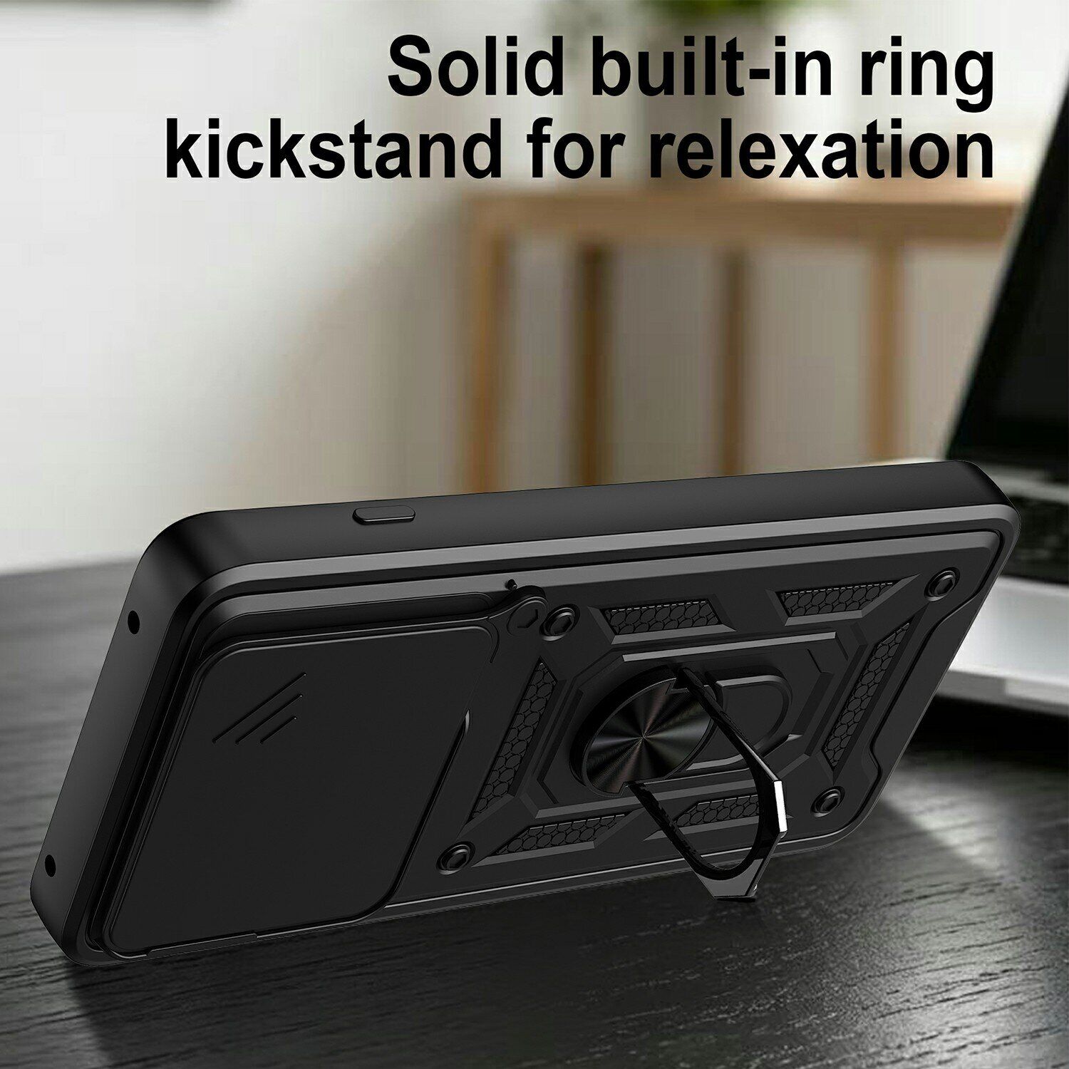 Чехол с защитой камеры Deexe Armor Shield для Motorola Edge 70 Max - Black. Фото 6 Чехол с защитой камеры Deexe Armor Shield для Motorola Edge 70 Max - Black (435526B). Фото 6 из 9