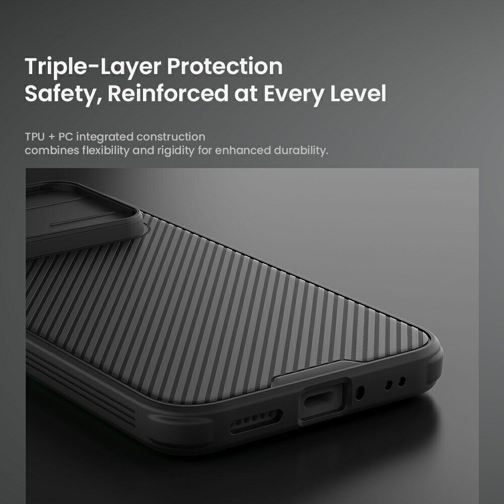 Чехол со шторкой для камеры NILLKIN CamShield Pro для Xiaomi Redmi Note 17 Pro Max - Transparent Black. Фото 8 Чехол со шторкой для камеры NILLKIN CamShield Pro для Xiaomi Redmi Note 17 Pro Max - Transparent Black (430521TB). Фото 8 из 14
