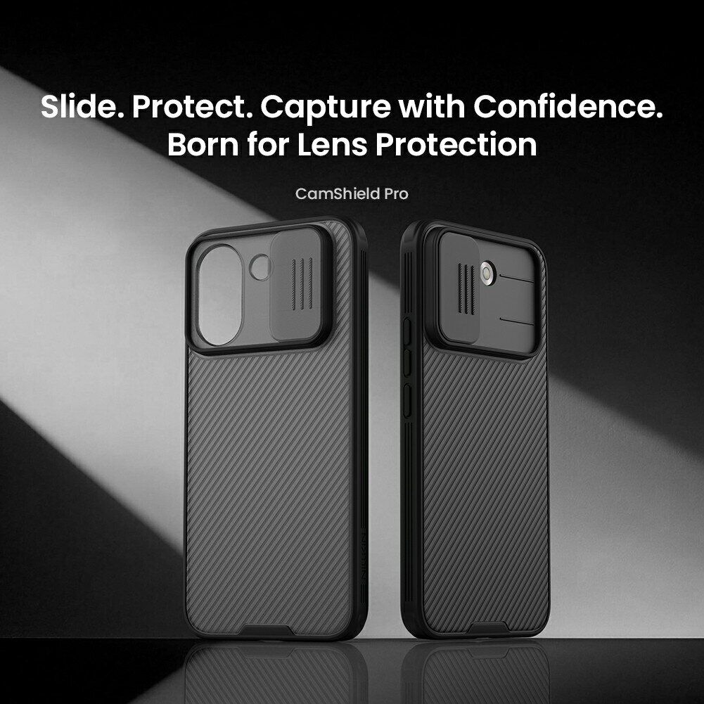 Чехол со шторкой для камеры NILLKIN CamShield Pro для Xiaomi Redmi Note 17 Pro Max - Transparent Black. Фото 5 Чехол со шторкой для камеры NILLKIN CamShield Pro для Xiaomi Redmi Note 17 Pro Max - Transparent Black (430521TB). Фото 5 из 14